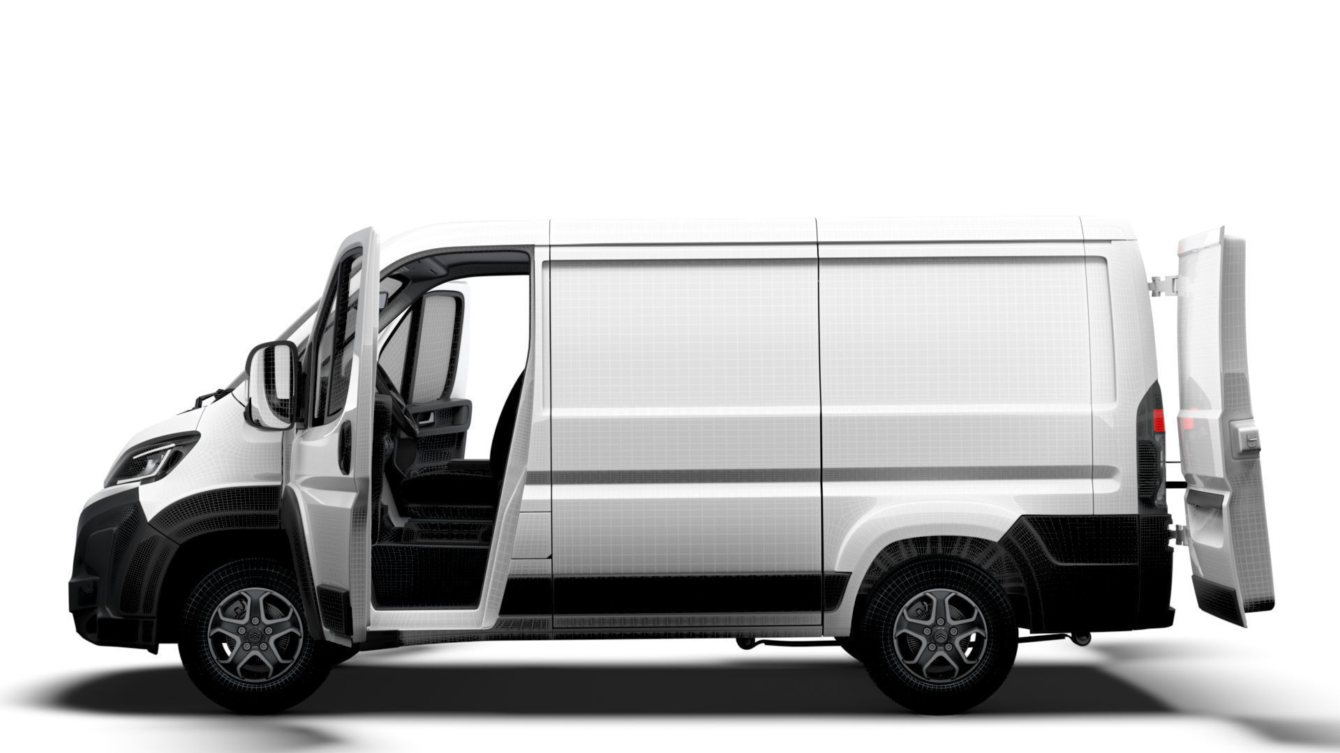 Citroen e Jumper Van L1H1 HQ Interior 2025 3D model_17