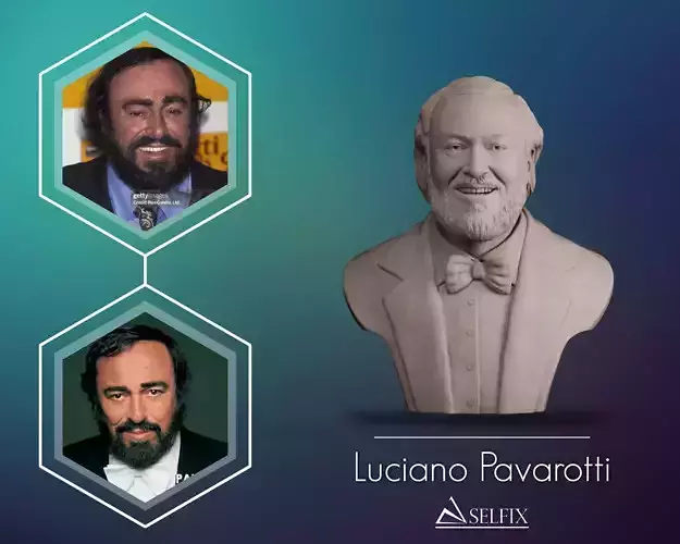 Luciano Pavarotti Bust