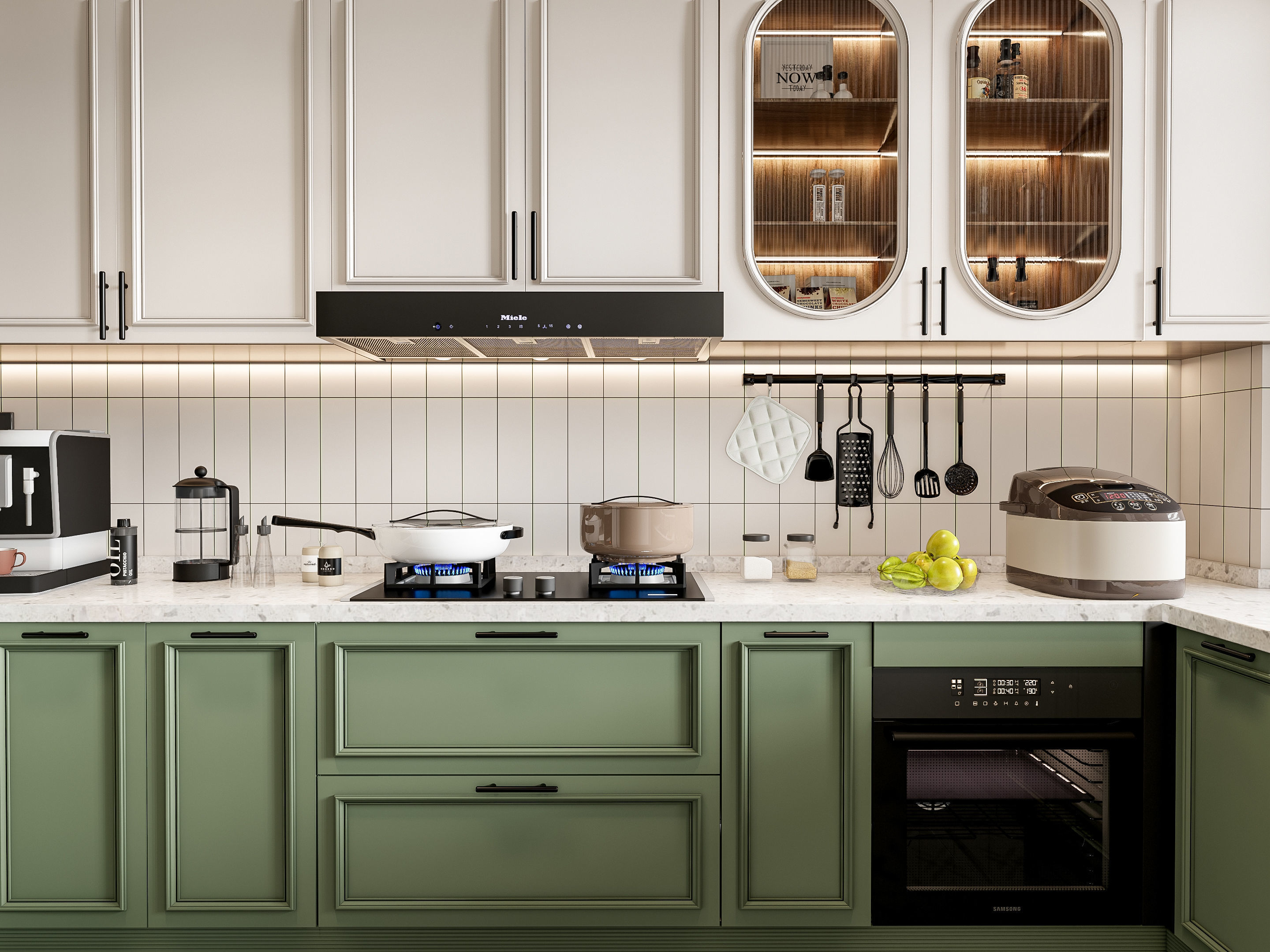 Kitchen Modern interior 77 3D model_2