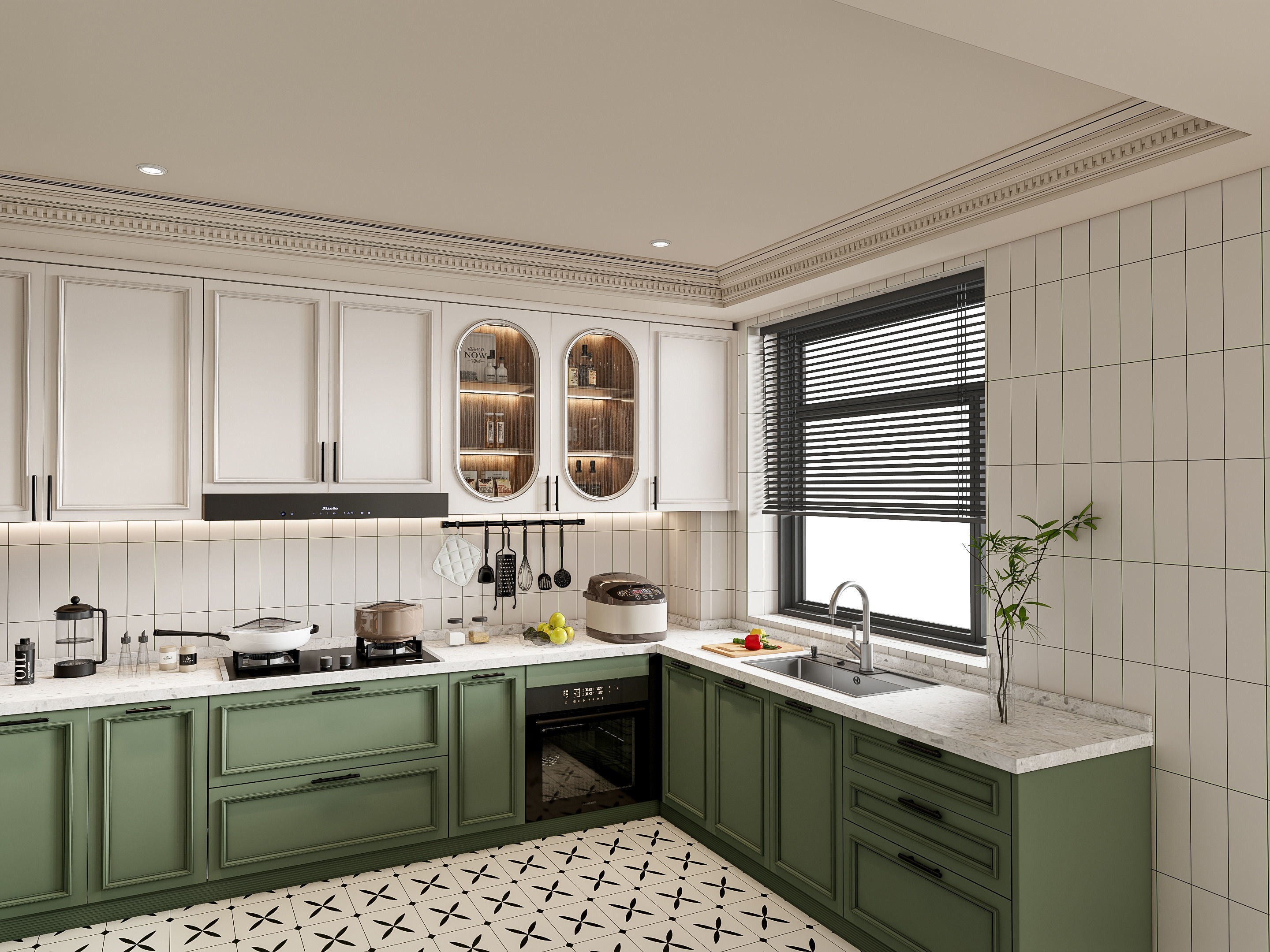 Kitchen Modern interior 77 3D model_9