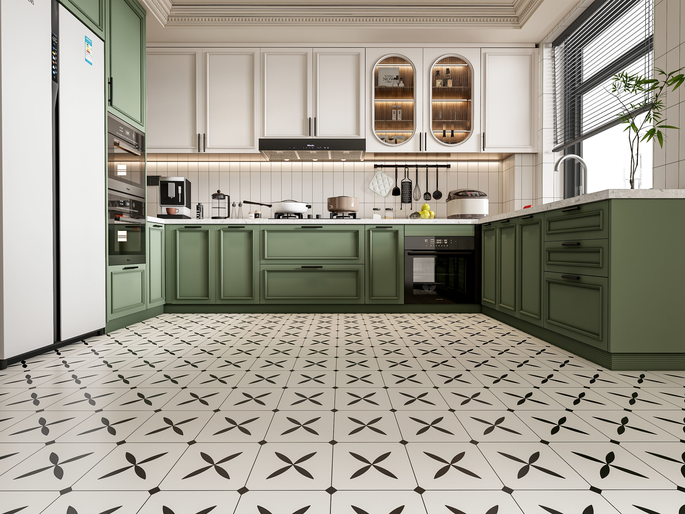 Kitchen Modern interior 77 3D model_14