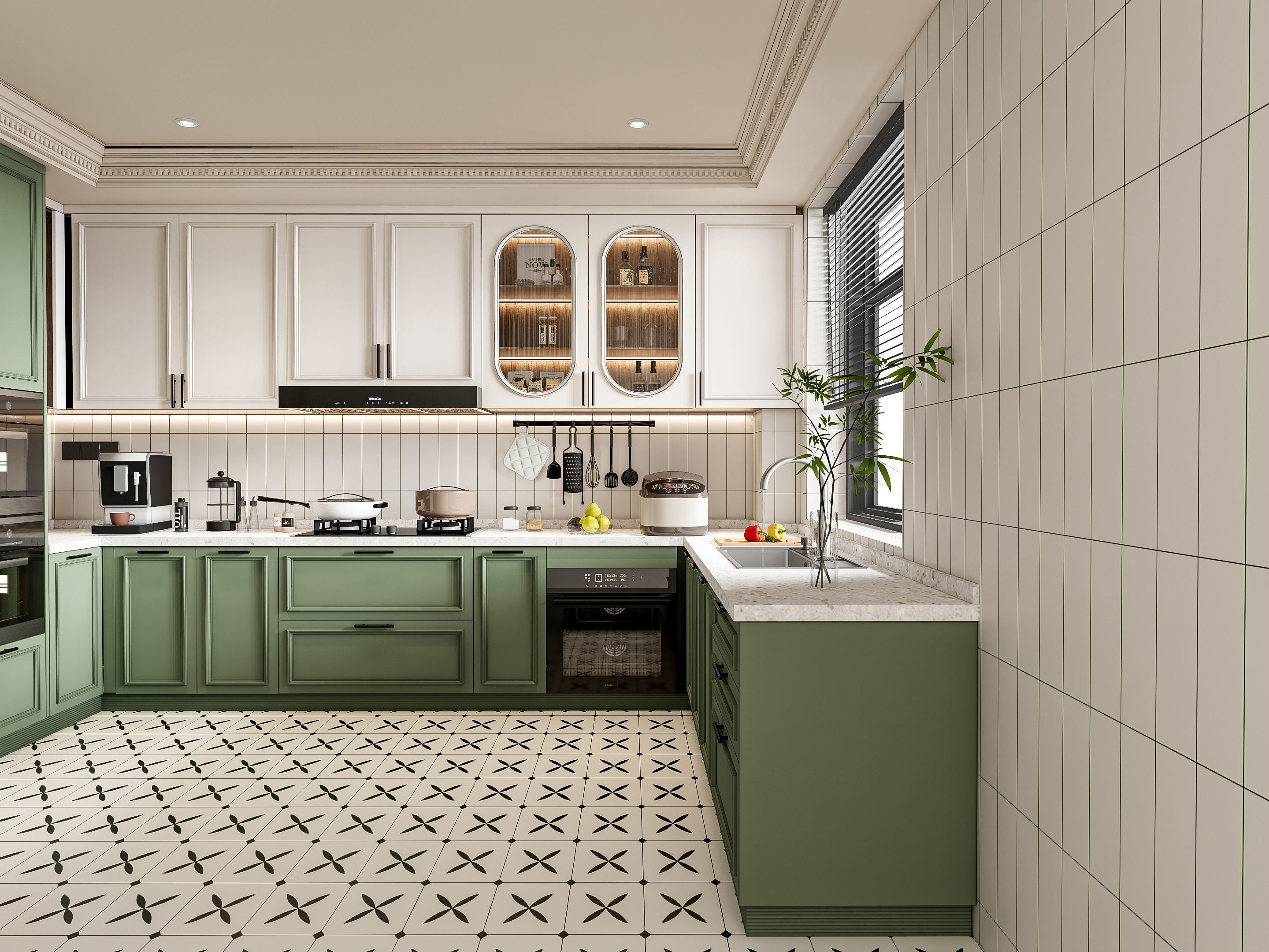 Kitchen Modern interior 77 3D model_16