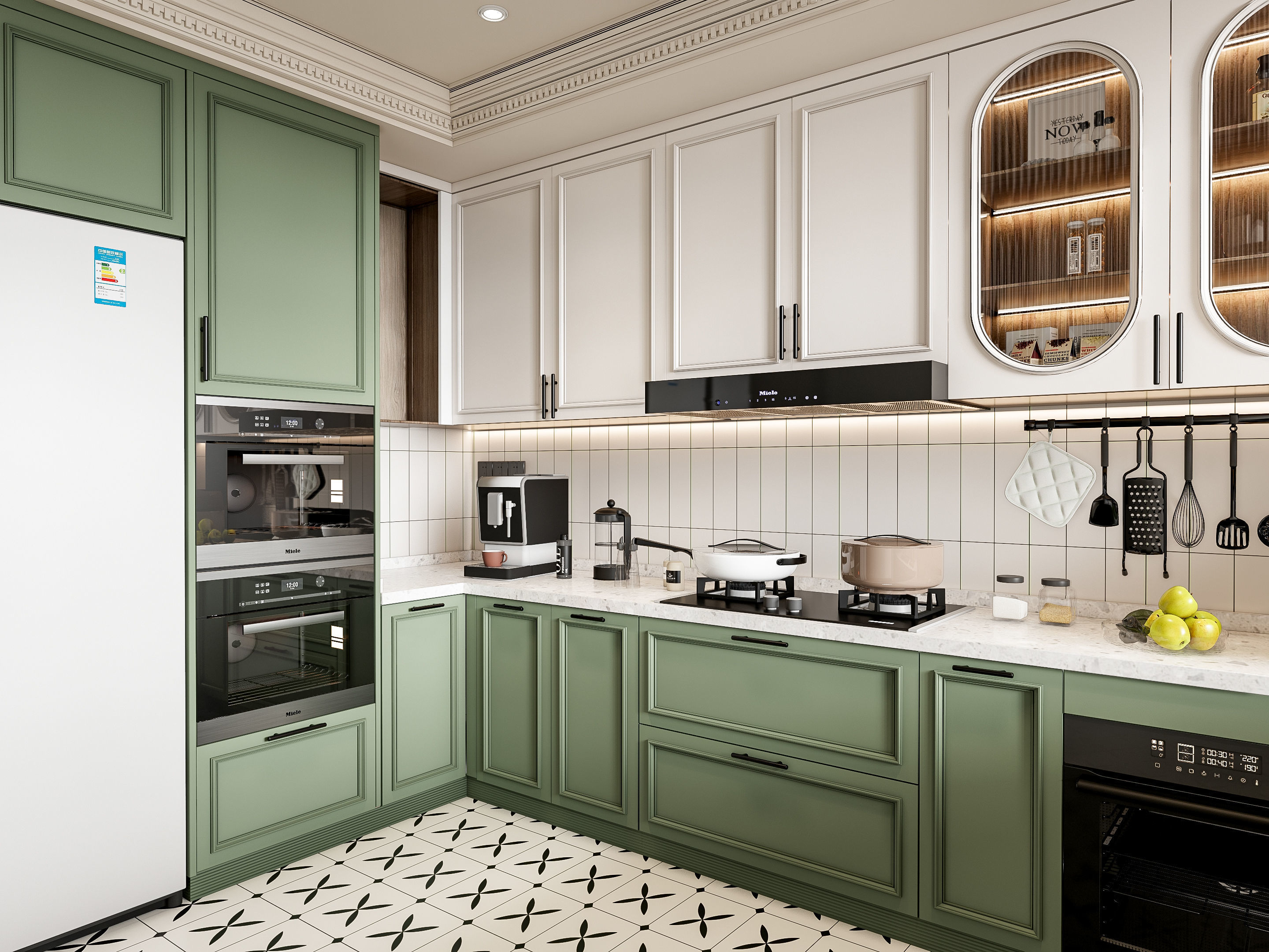 Kitchen Modern interior 77 3D model_8