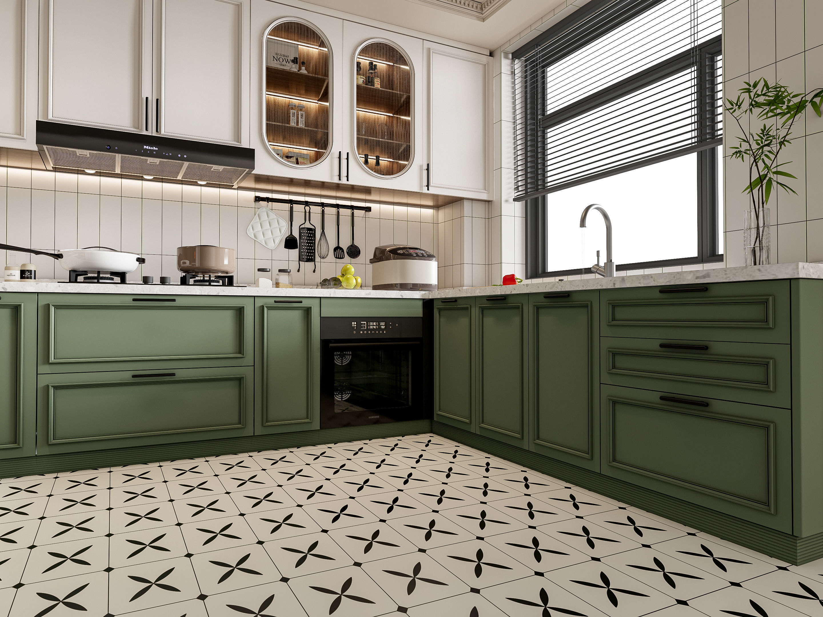 Kitchen Modern interior 77 3D model_10