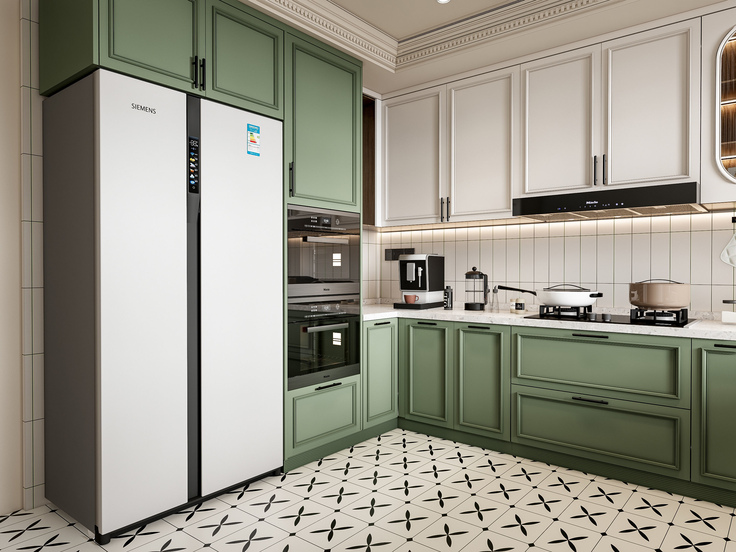 Kitchen Modern interior 77 3D model_7