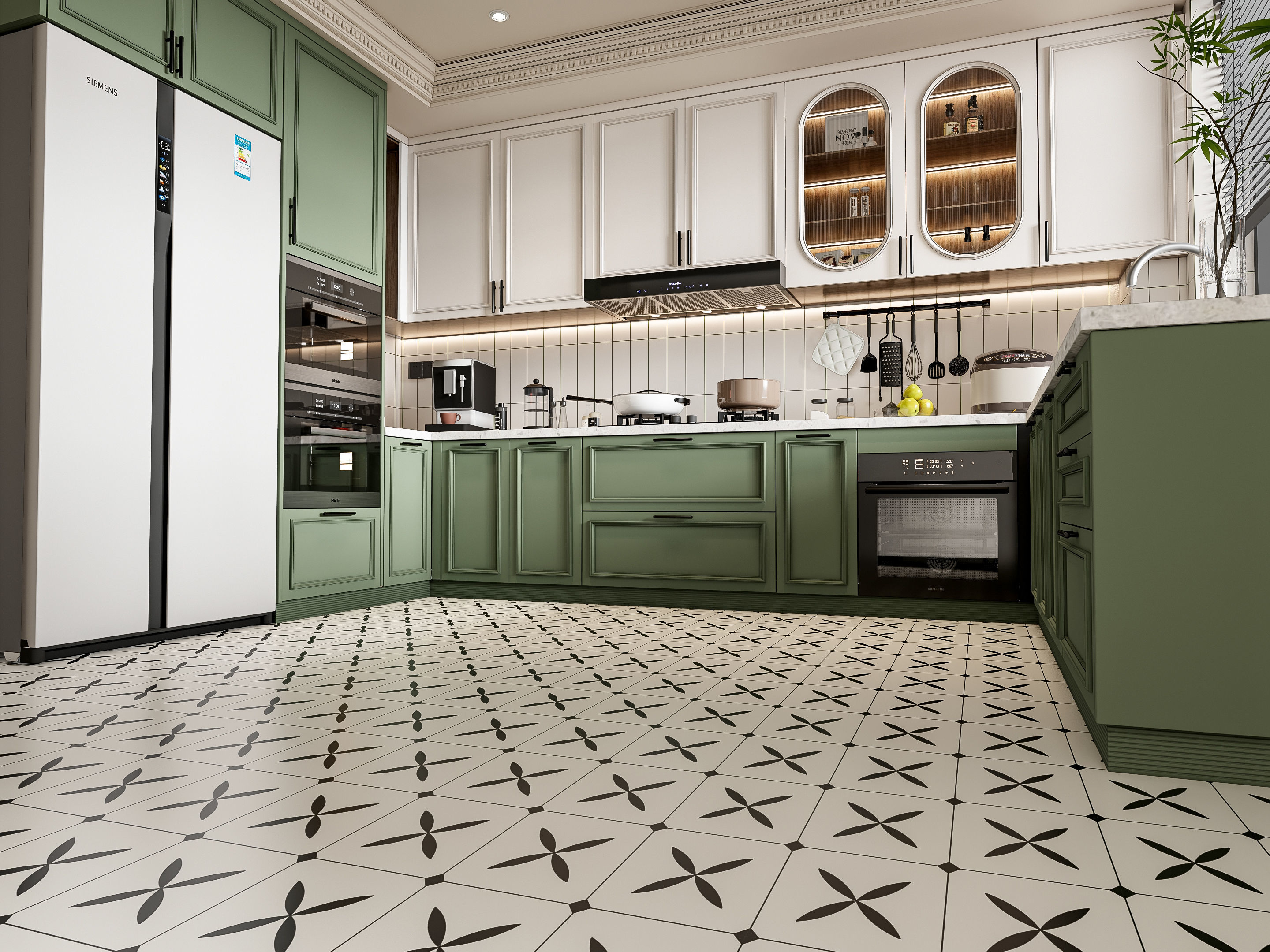 Kitchen Modern interior 77 3D model_12