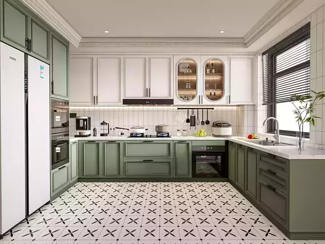 Kitchen Modern interior 77 3D model