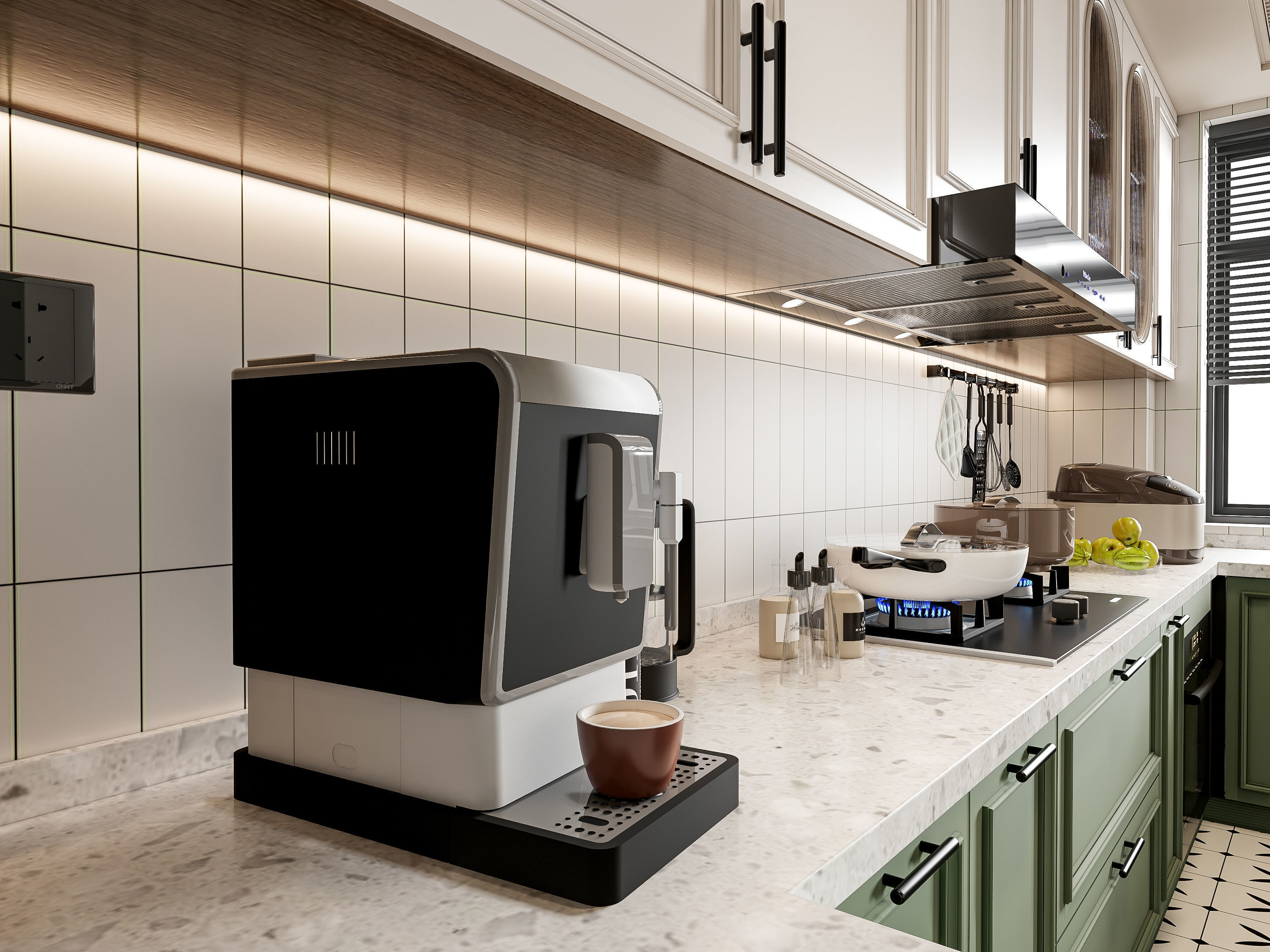 Kitchen Modern interior 77 3D model_1