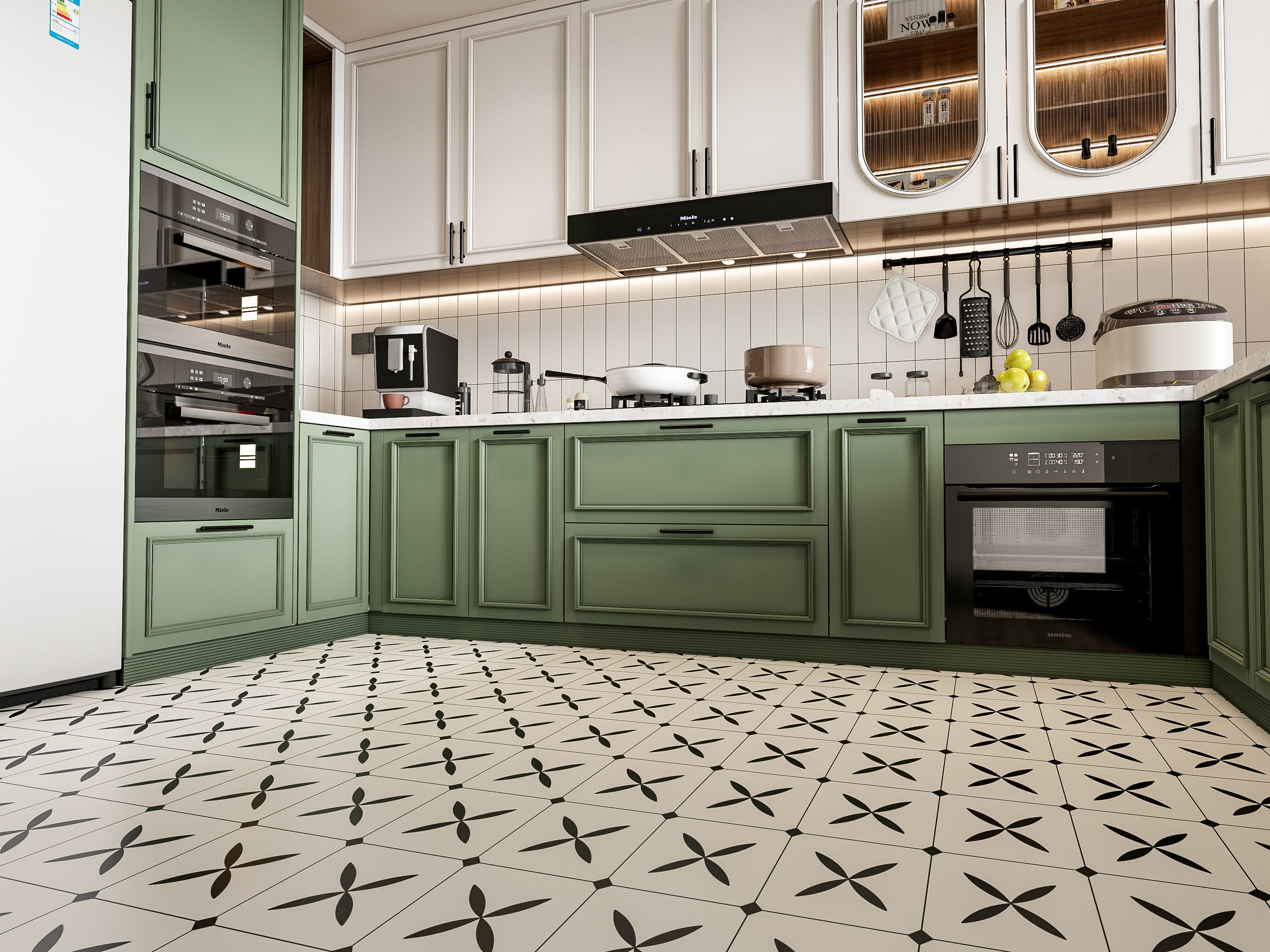 Kitchen Modern interior 77 3D model_11