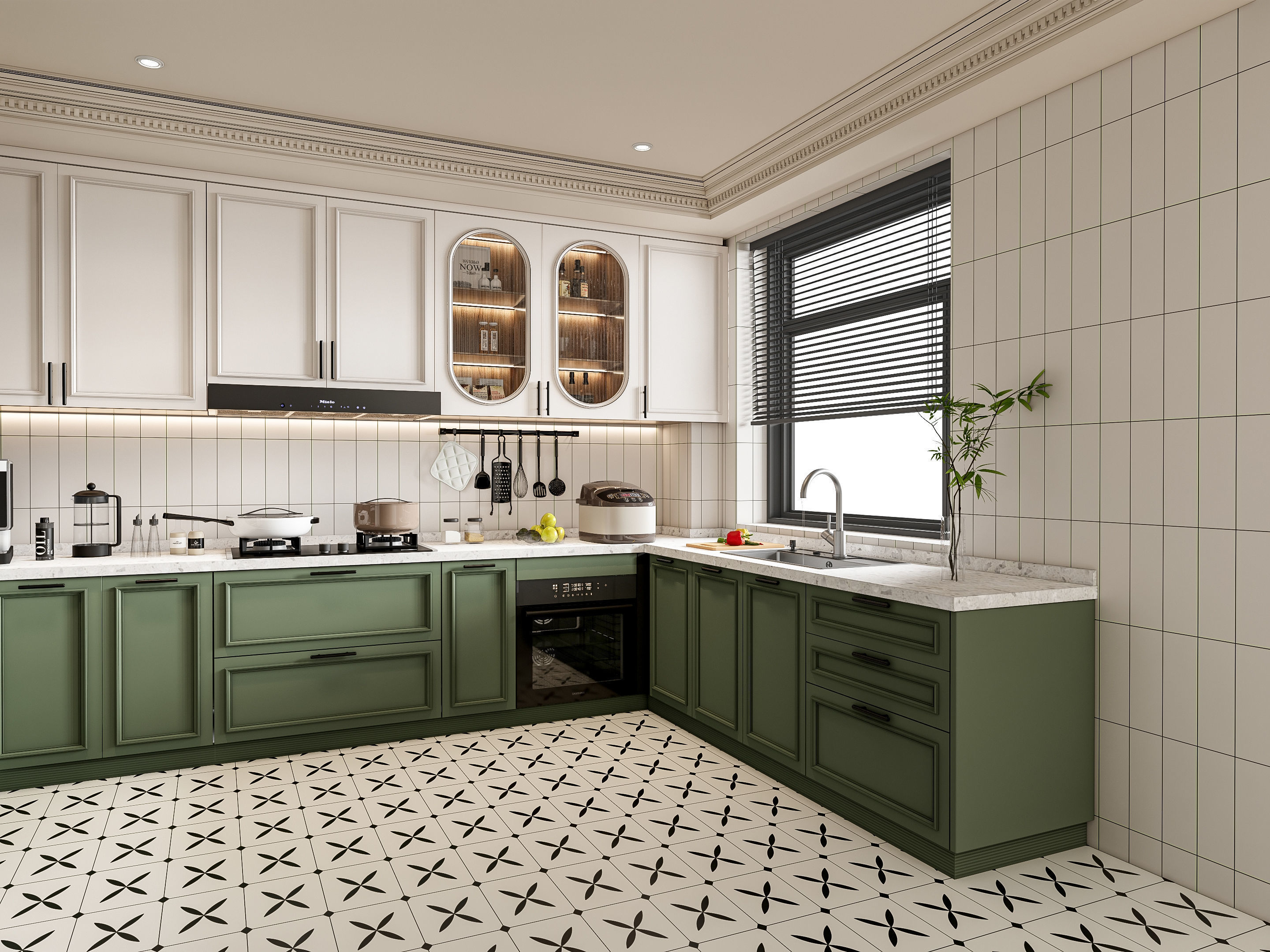 Kitchen Modern interior 77 3D model_17