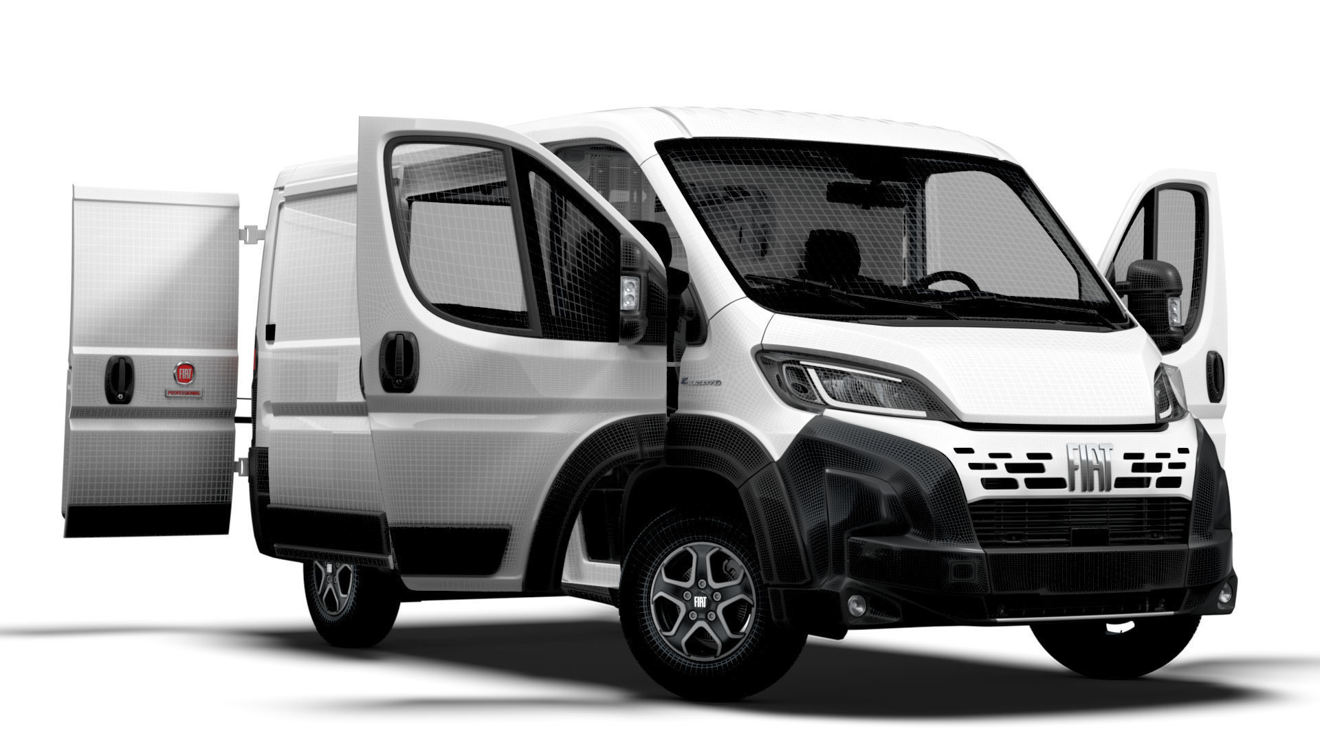 Fiat e Ducato Van L1H1 HQ Interior 2025 3D model_13