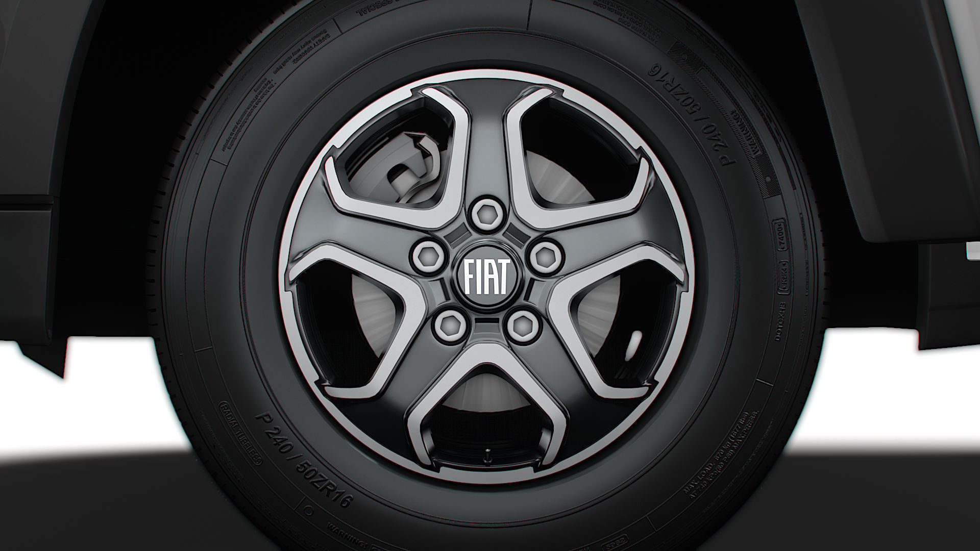 Fiat e Ducato Van L1H1 HQ Interior 2025 3D model_11