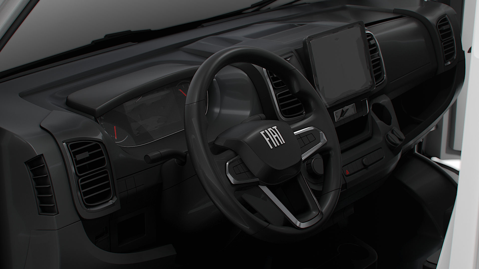 Fiat e Ducato Van L1H1 HQ Interior 2025 3D model_2