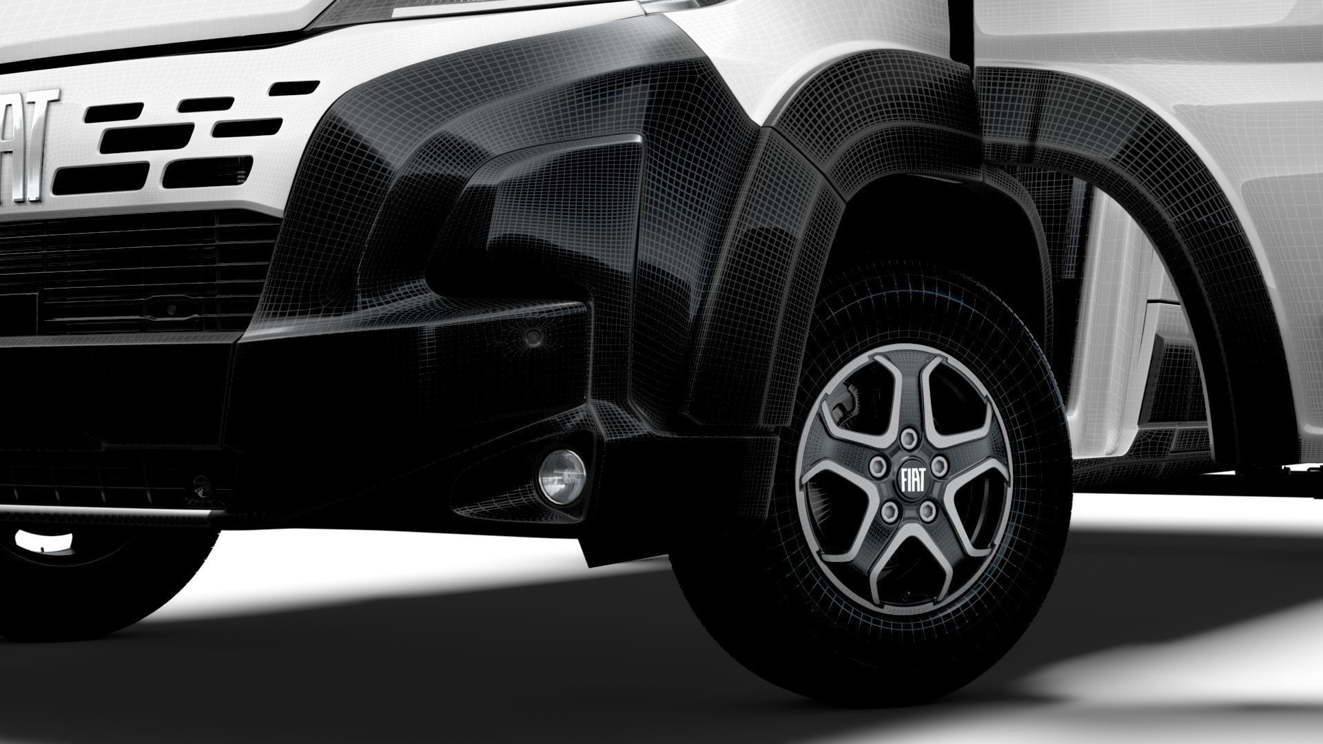 Fiat e Ducato Van L1H1 HQ Interior 2025 3D model_16