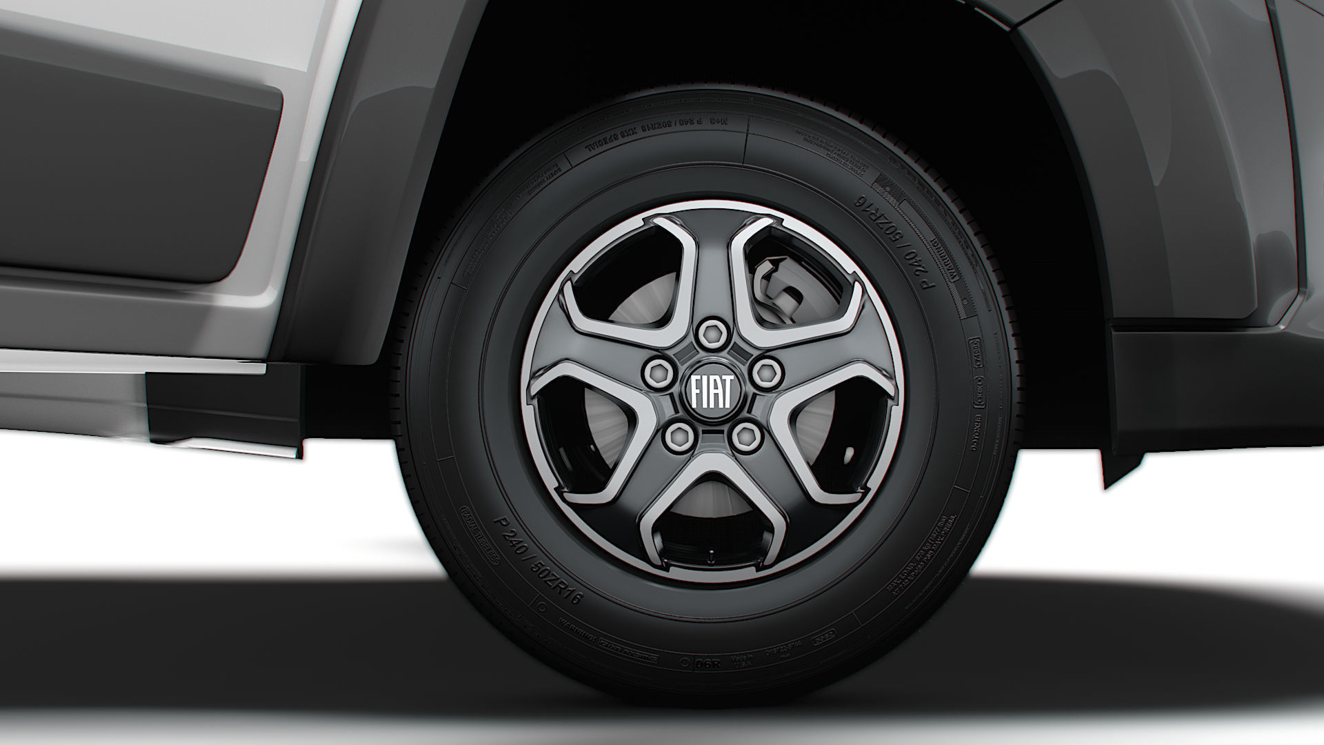 Fiat e Ducato Van L1H1 HQ Interior 2025 3D model_9