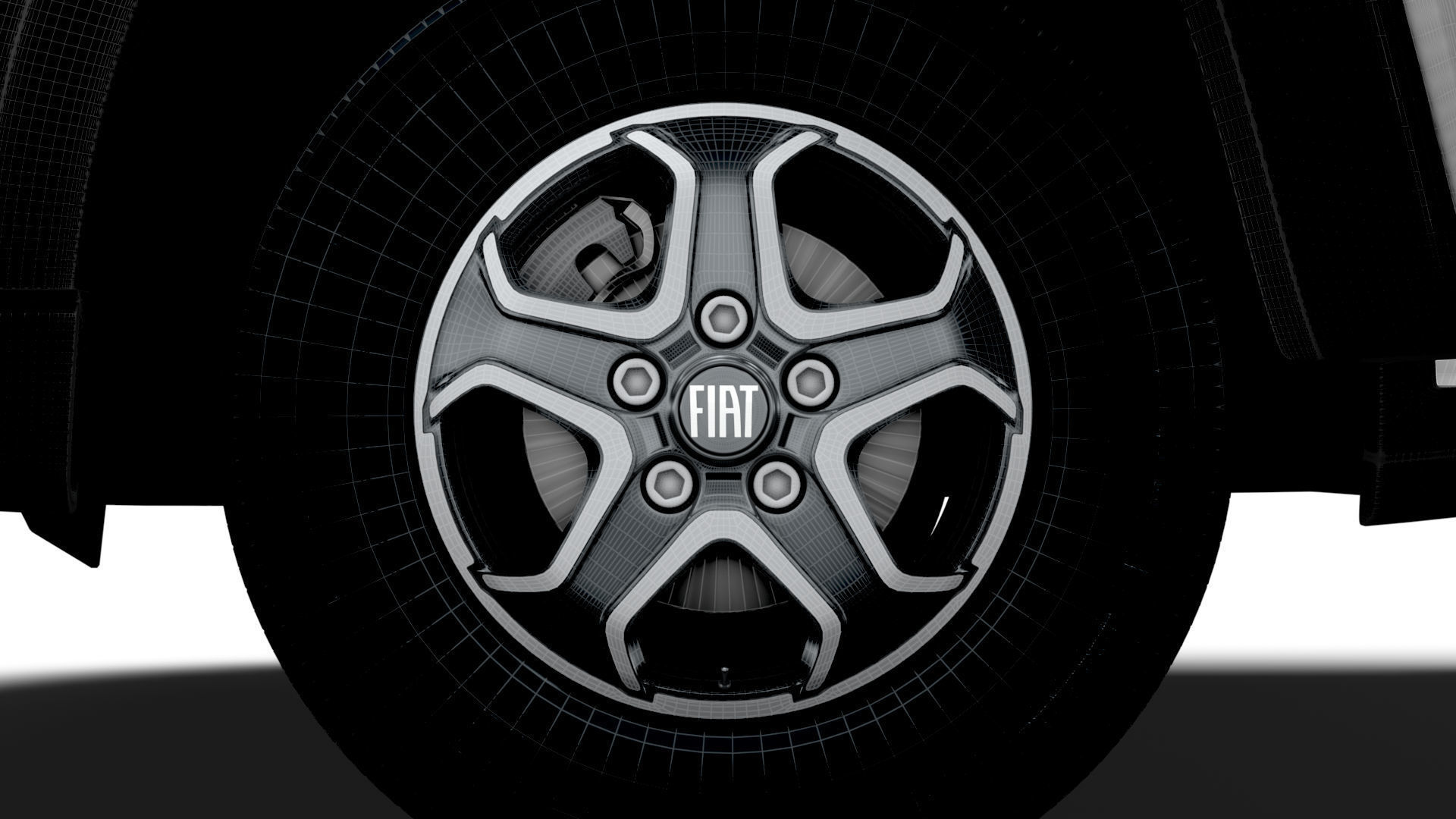 Fiat e Ducato Van L1H1 HQ Interior 2025 3D model_24