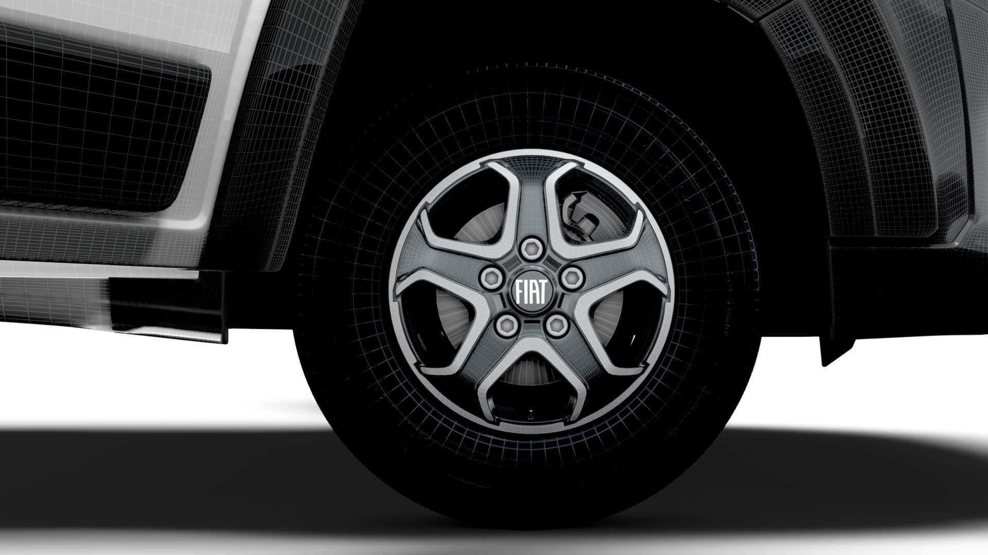 Fiat e Ducato Van L1H1 HQ Interior 2025 3D model_22