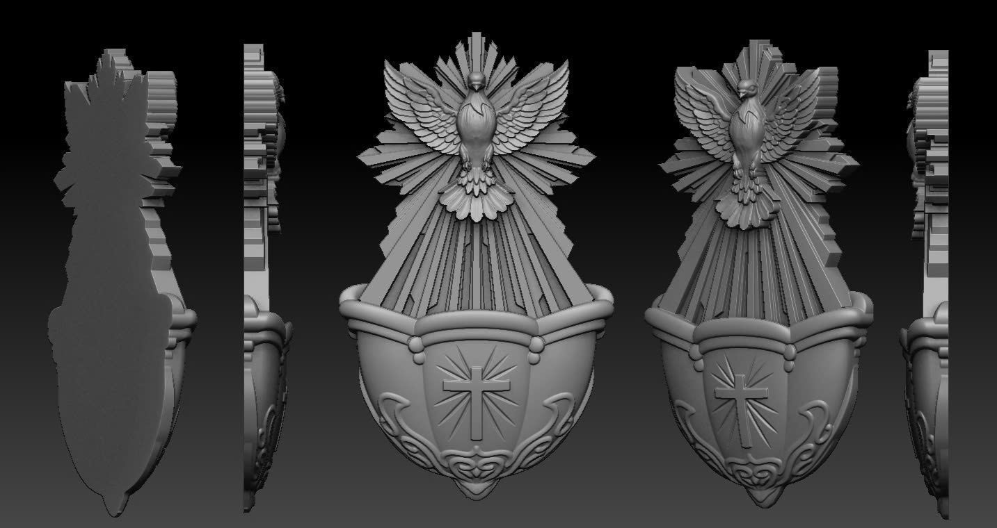 Holy Sink Relief 3D print model_3