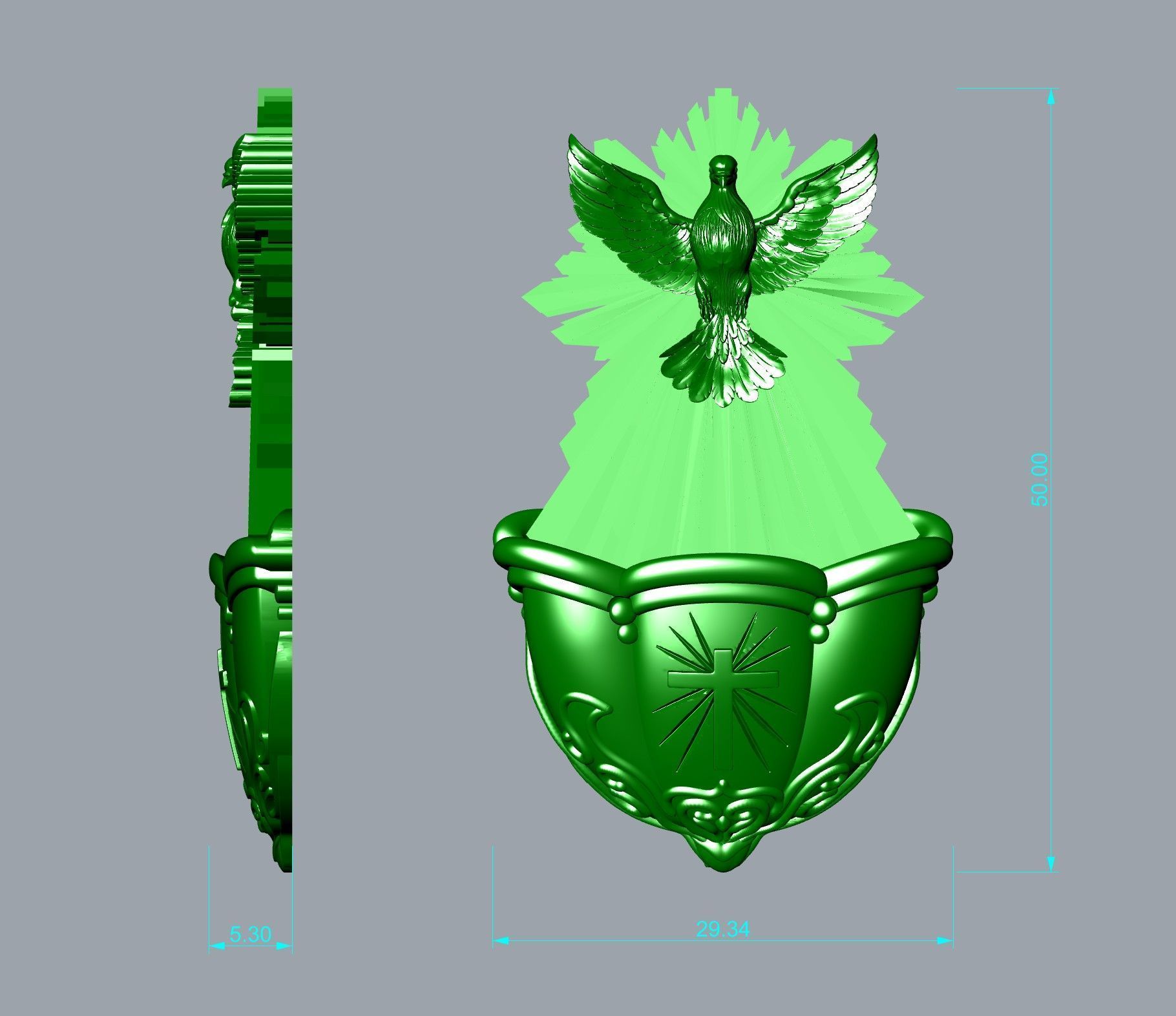 Holy Sink Relief 3D print model_4