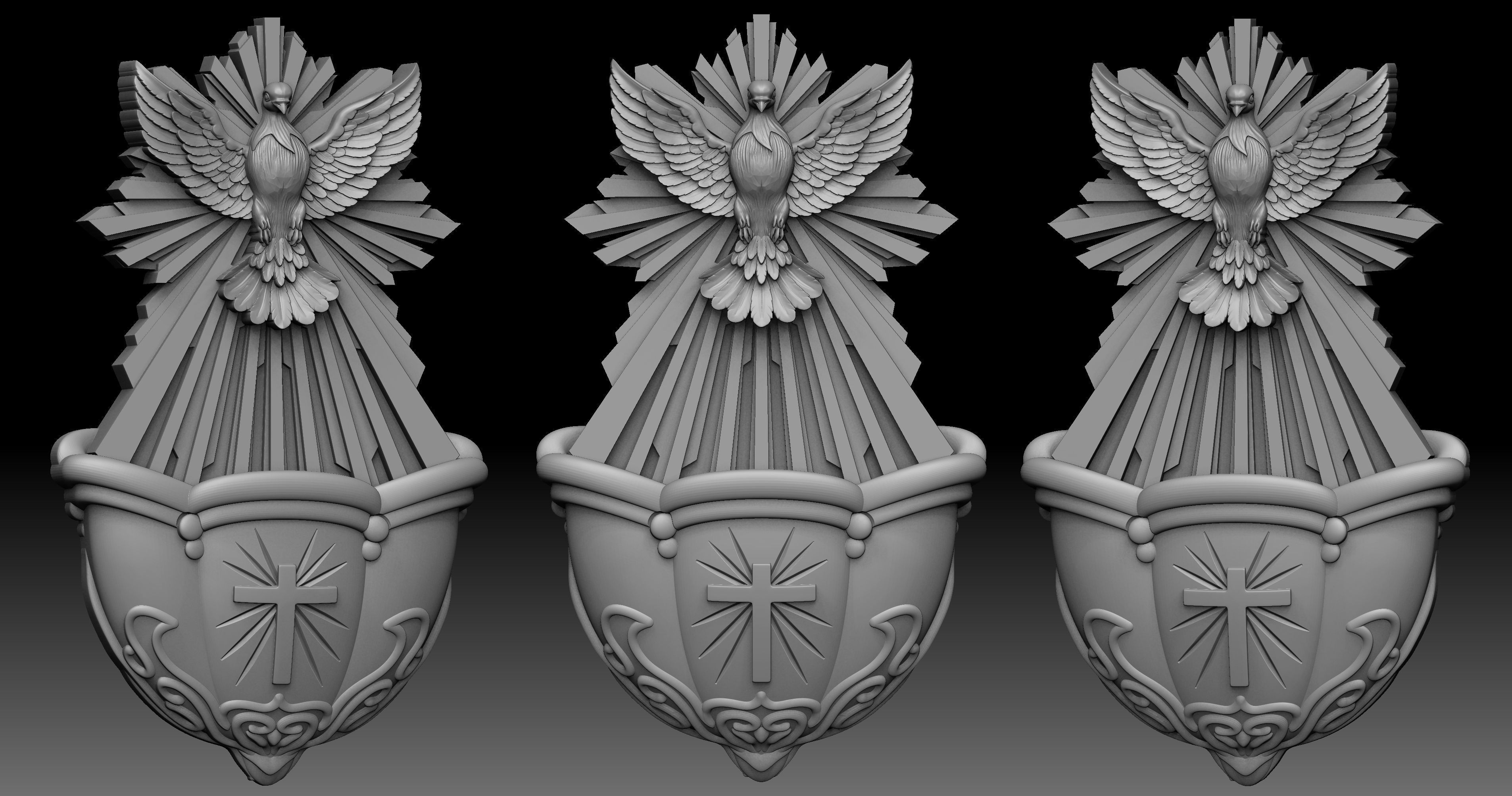 Holy Sink Relief 3D print model_1