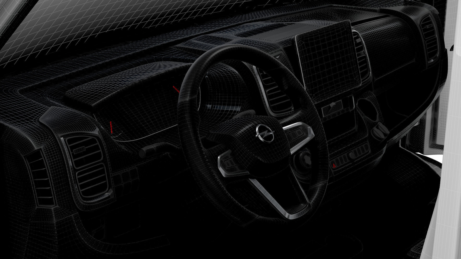 Opel Movano e Van L1H1 HQ Interior 2025 3D model_15