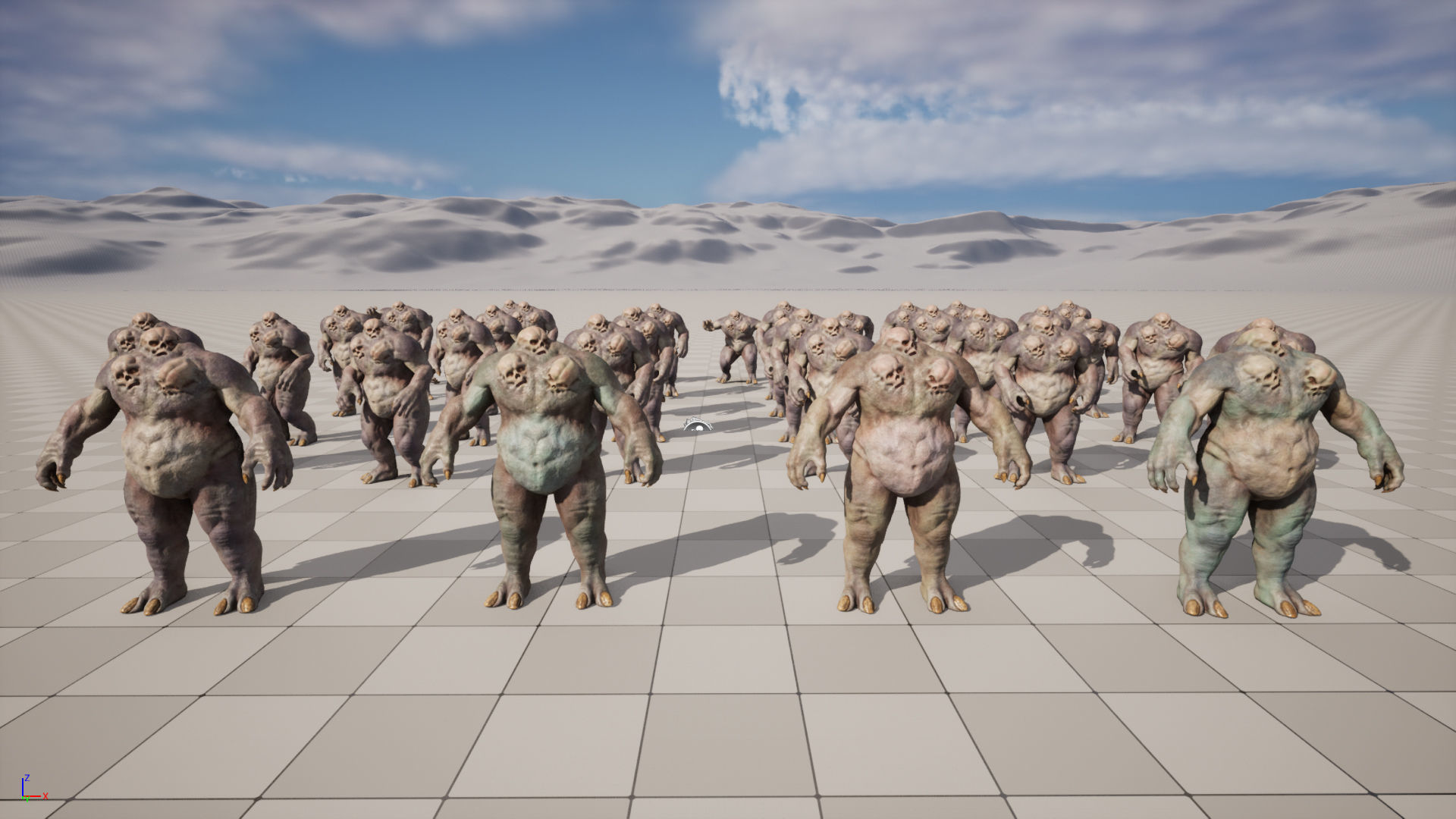 Skull mutant Low-poly 3D model_14