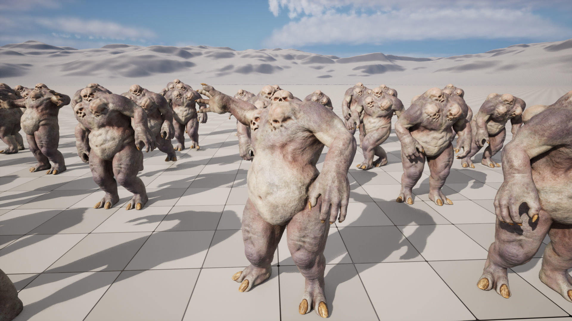 Skull mutant Low-poly 3D model_17