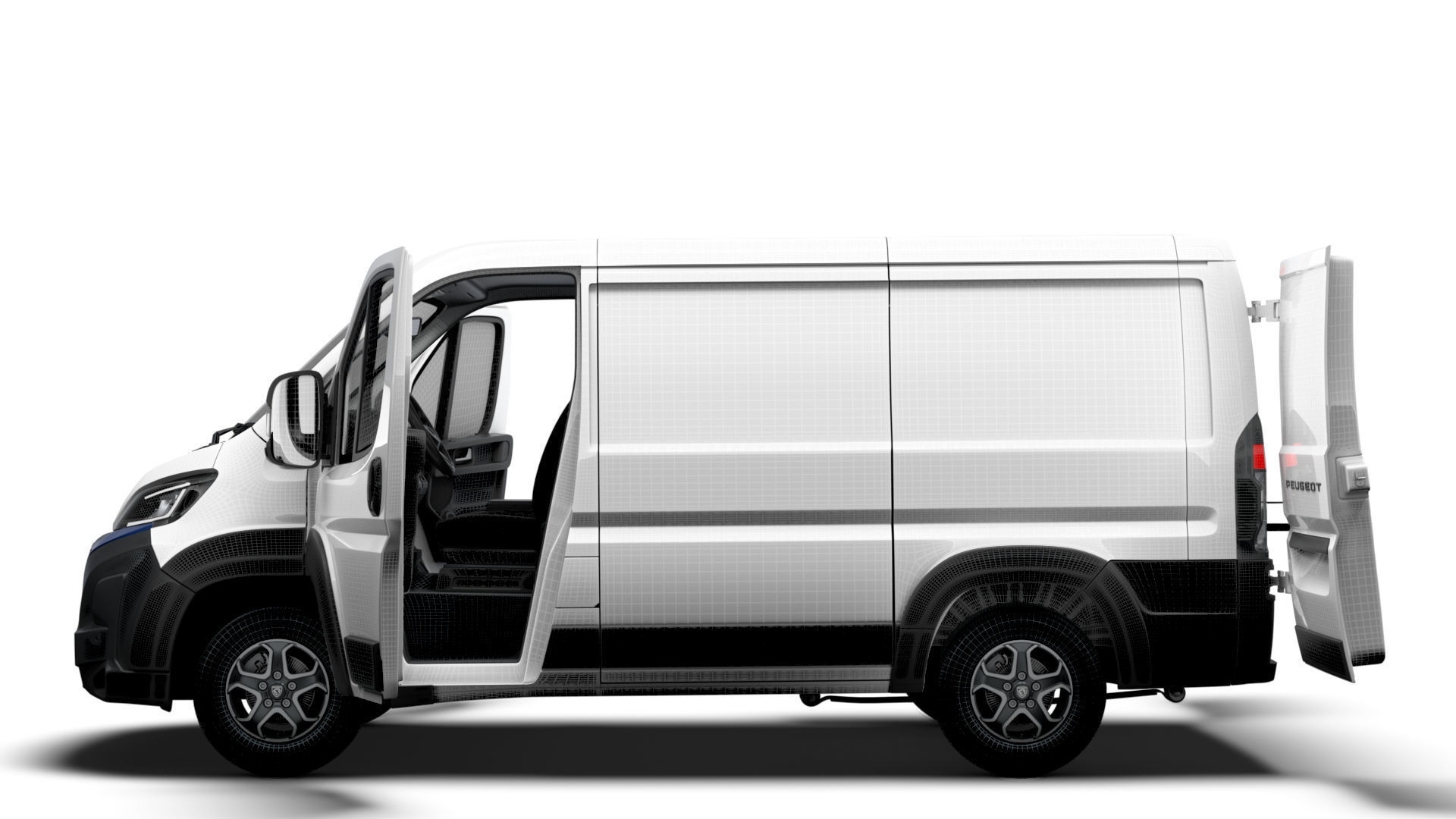 Peugeot e Boxer Van L1H1 HQ Interior 2025 3D model_17