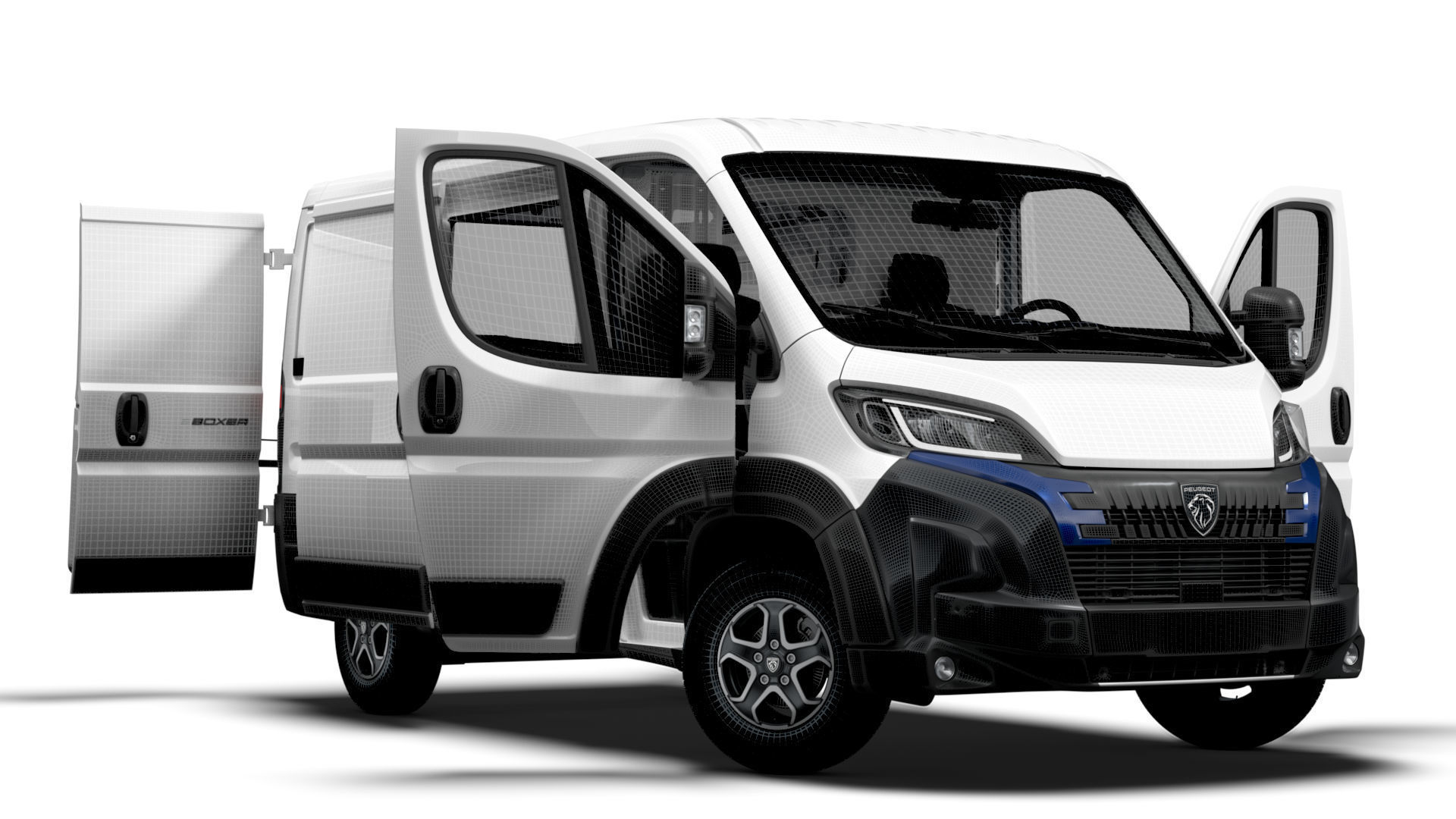 Peugeot e Boxer Van L1H1 HQ Interior 2025 3D model_13