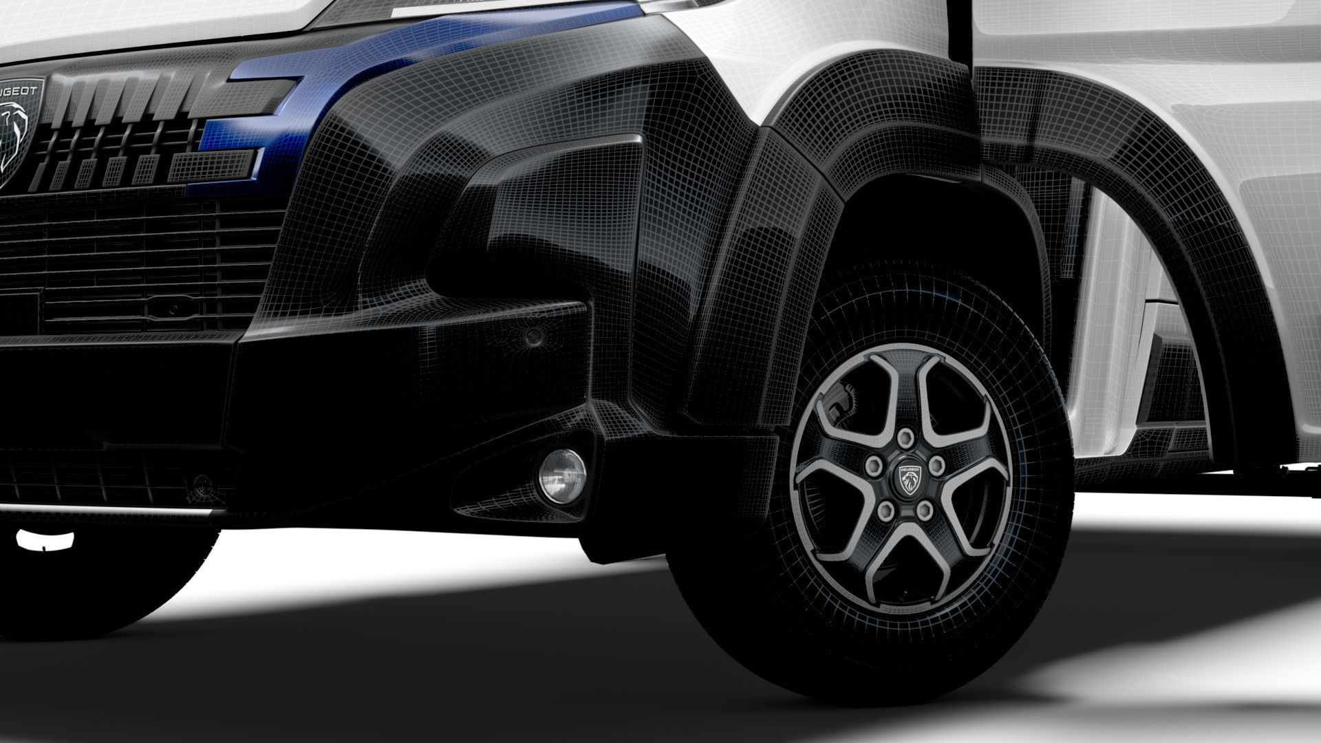 Peugeot e Boxer Van L1H1 HQ Interior 2025 3D model_16