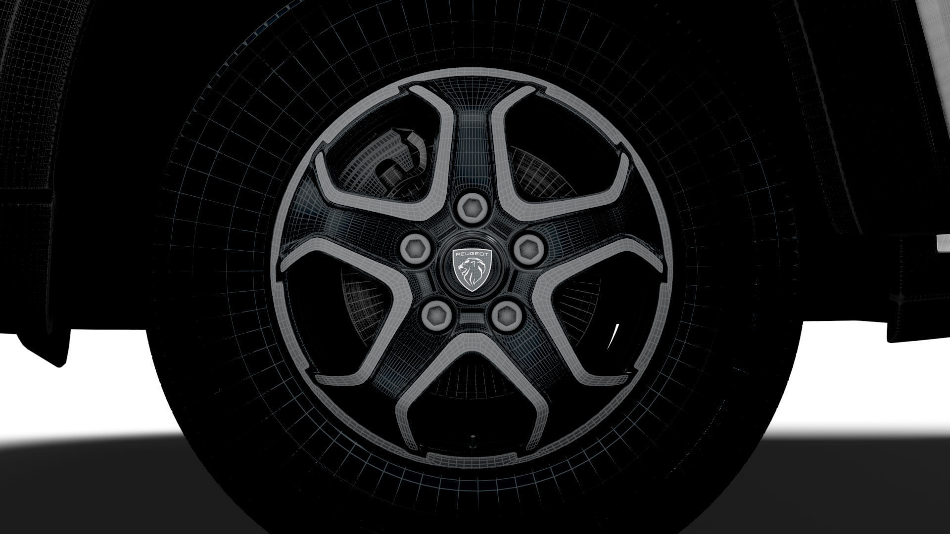 Peugeot e Boxer Van L1H1 HQ Interior 2025 3D model_24