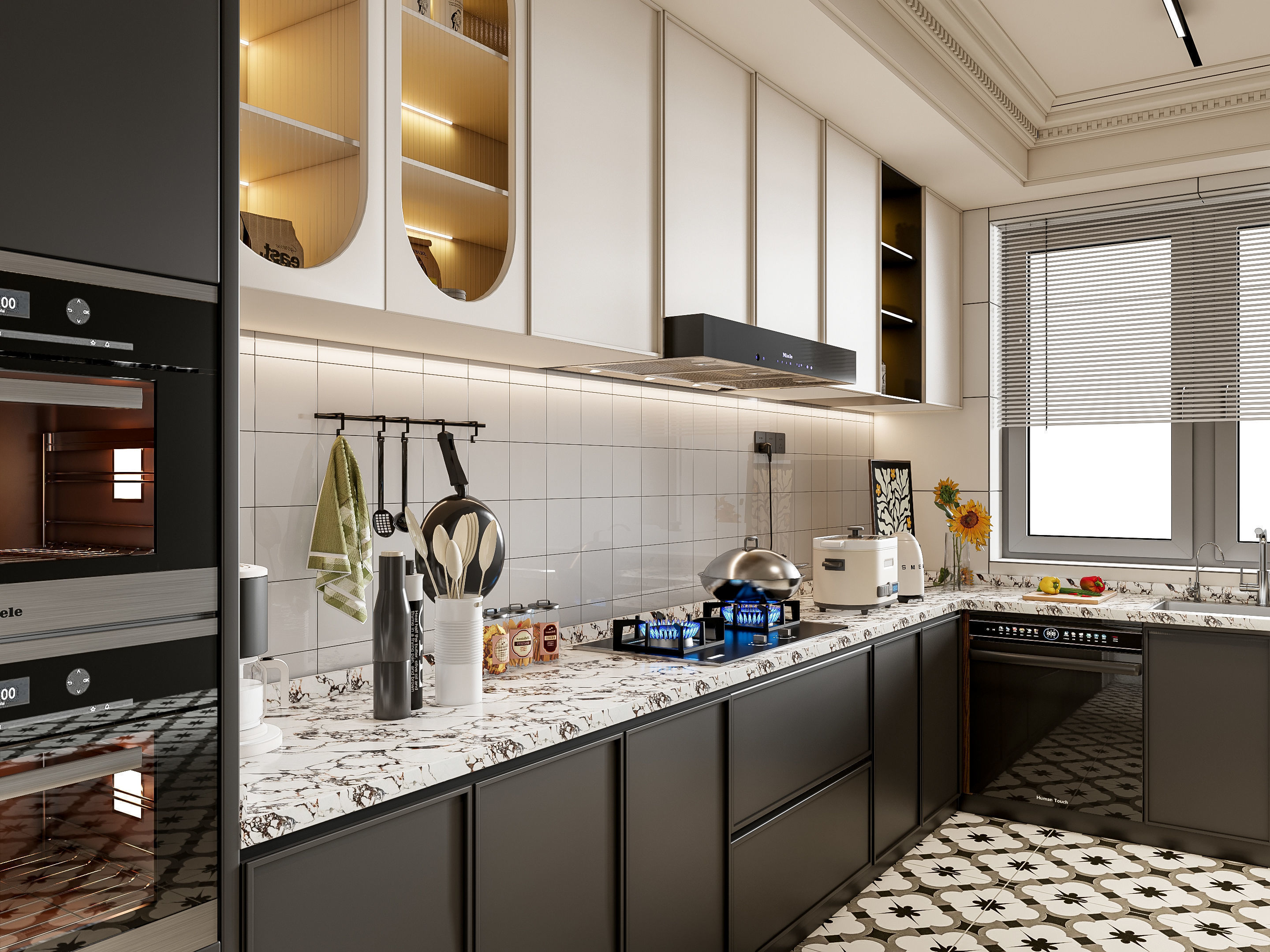 Kitchen Modern interior 78 3D model_1