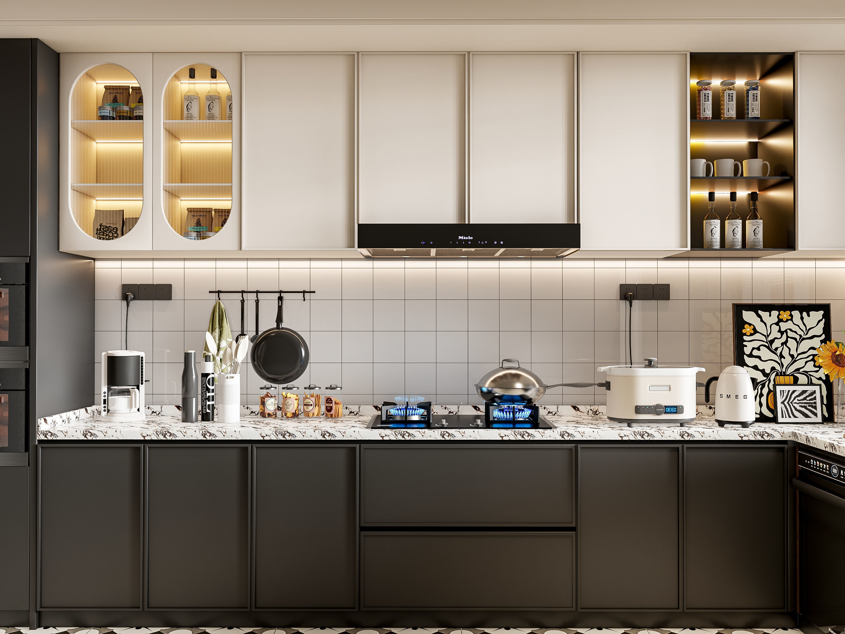 Kitchen Modern interior 78 3D model_7