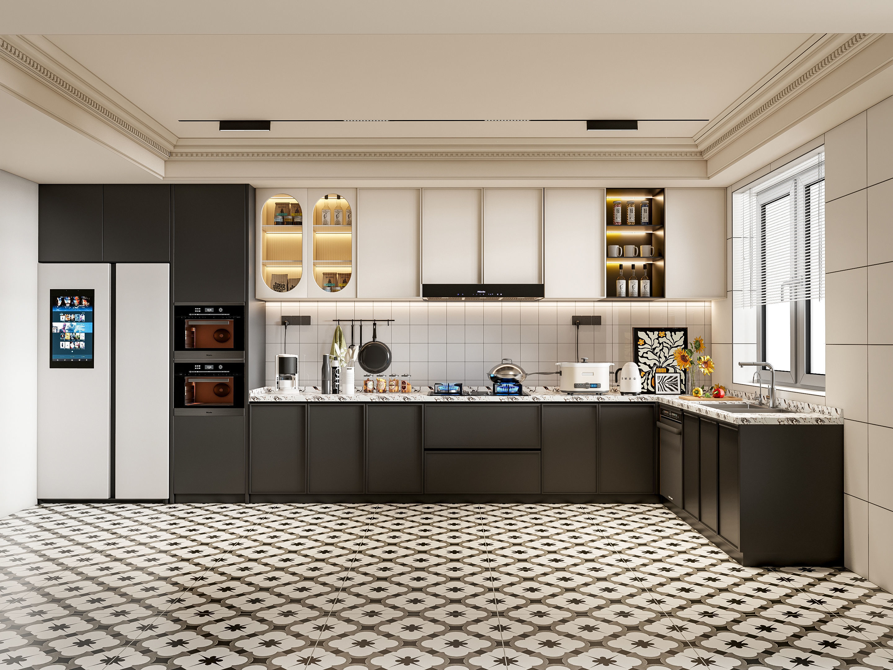 Kitchen Modern interior 78 3D model_14