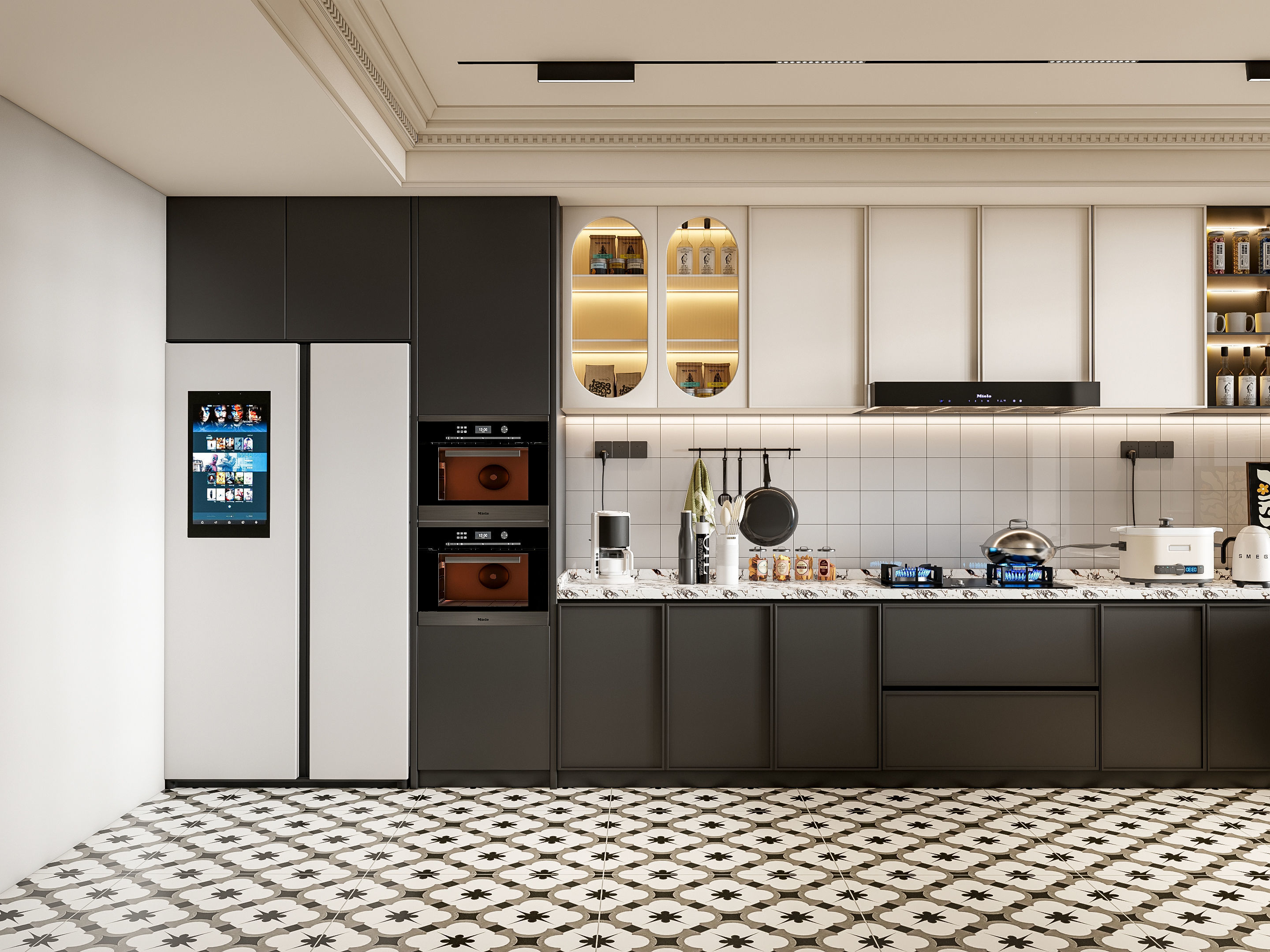 Kitchen Modern interior 78 3D model_17