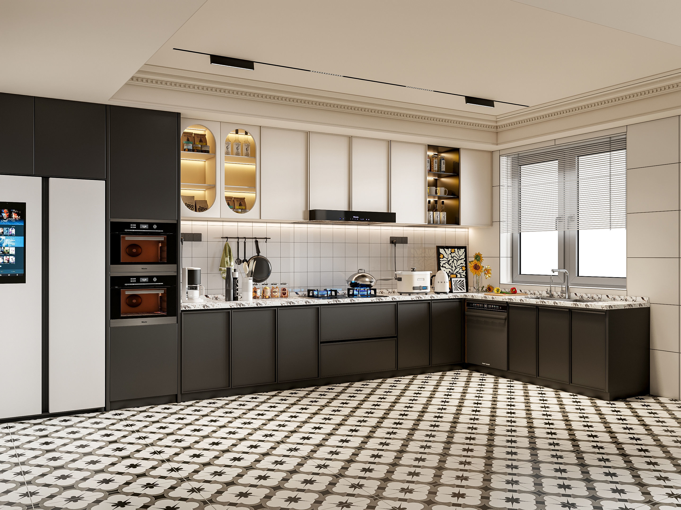 Kitchen Modern interior 78 3D model_16