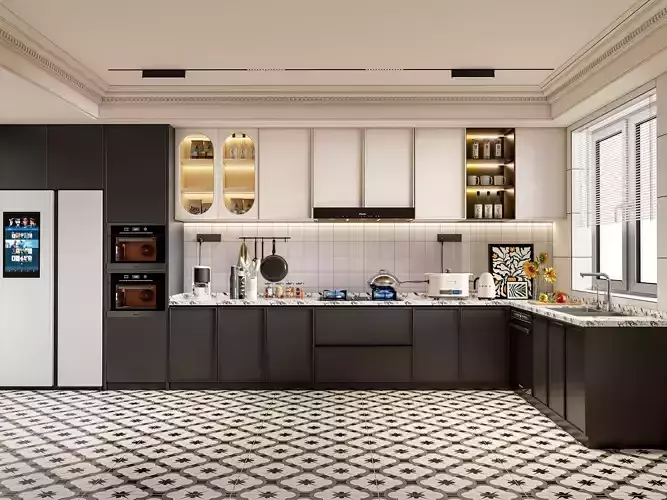 Kitchen Modern interior 78 3D model