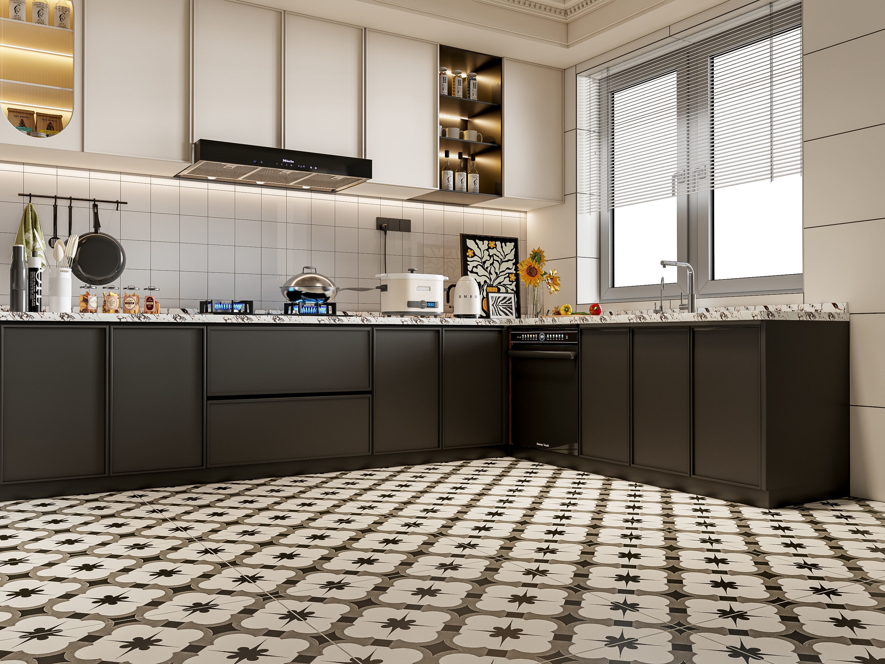 Kitchen Modern interior 78 3D model_11