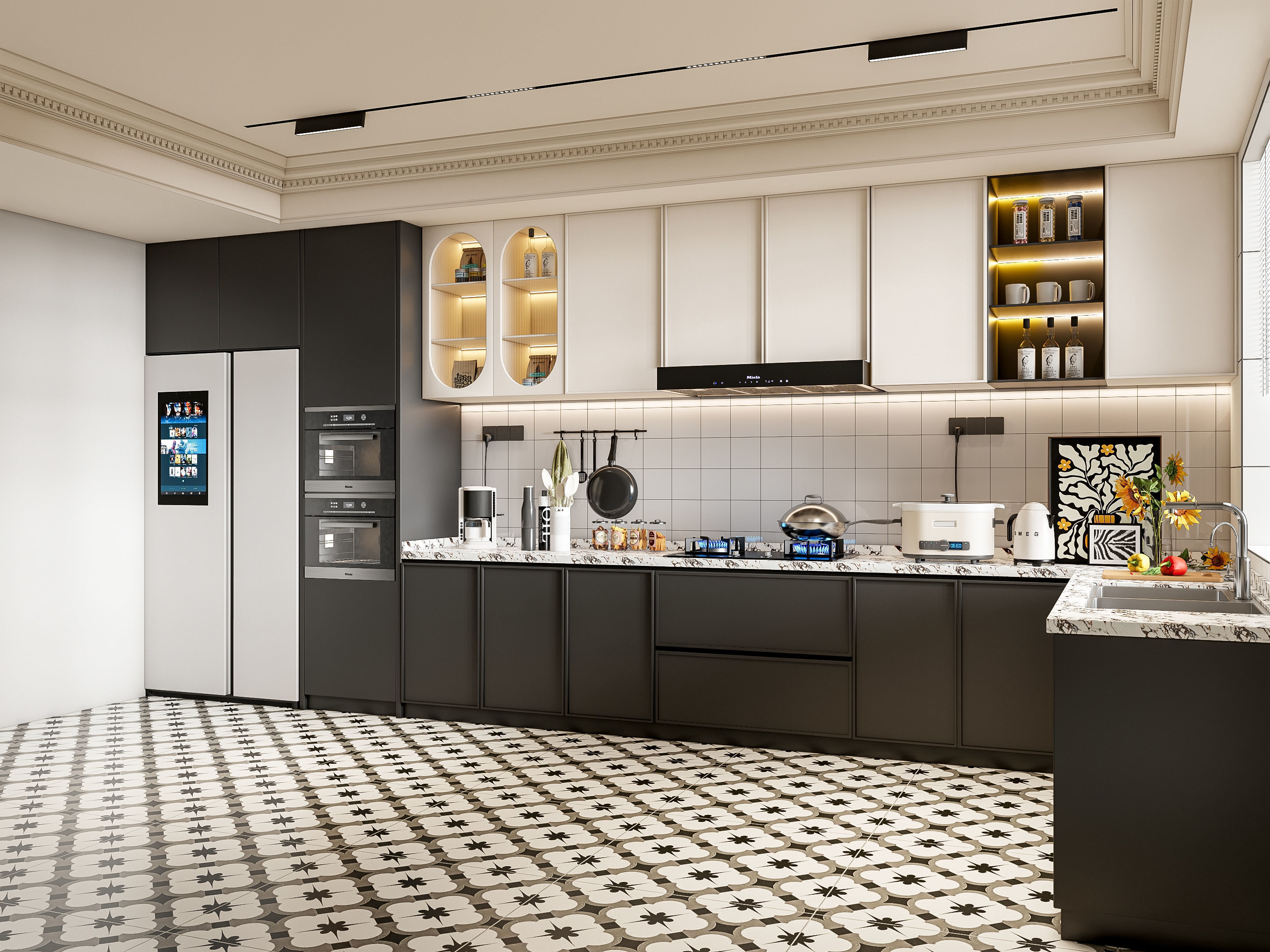 Kitchen Modern interior 78 3D model_15