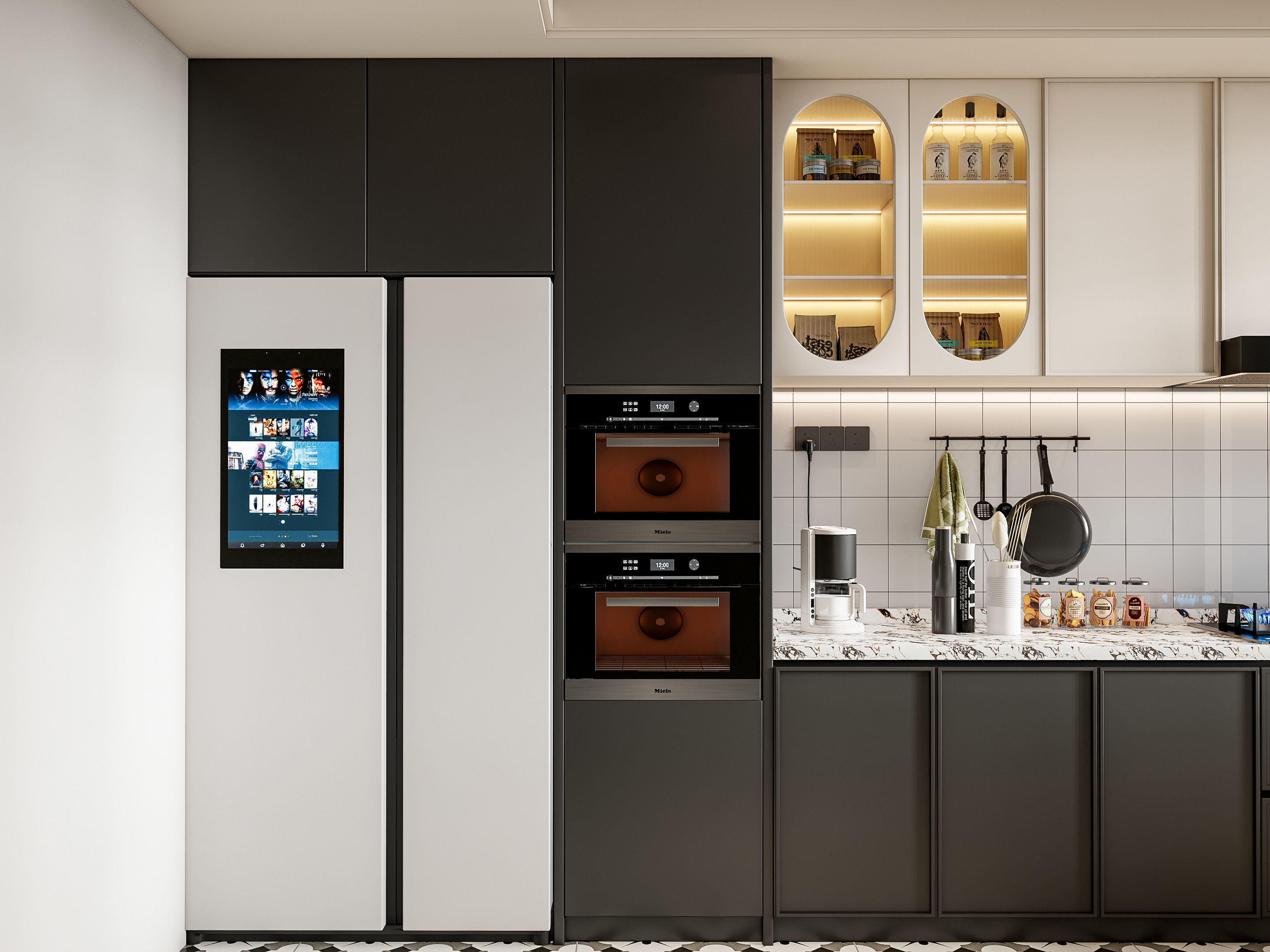 Kitchen Modern interior 78 3D model_8