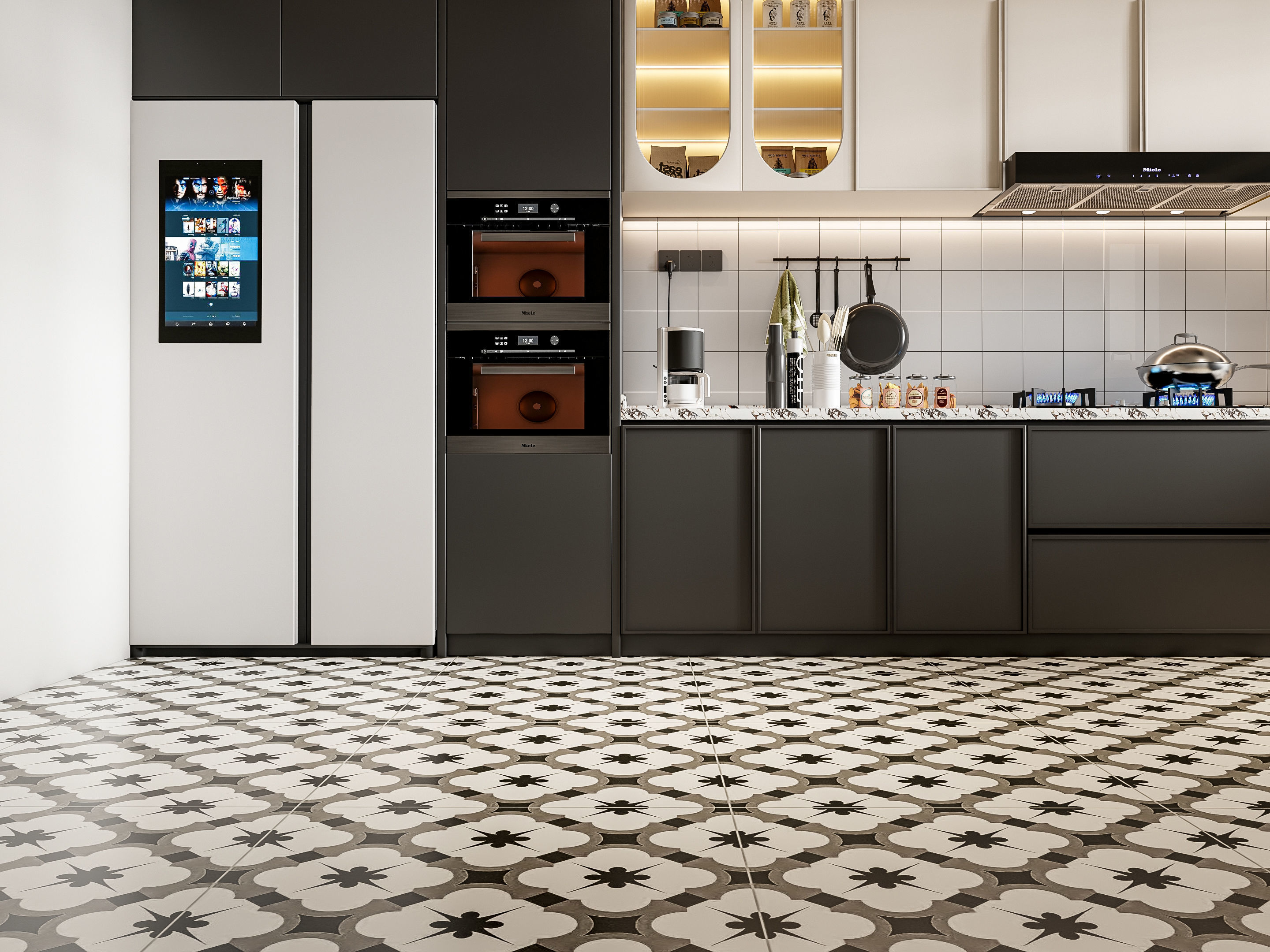 Kitchen Modern interior 78 3D model_9