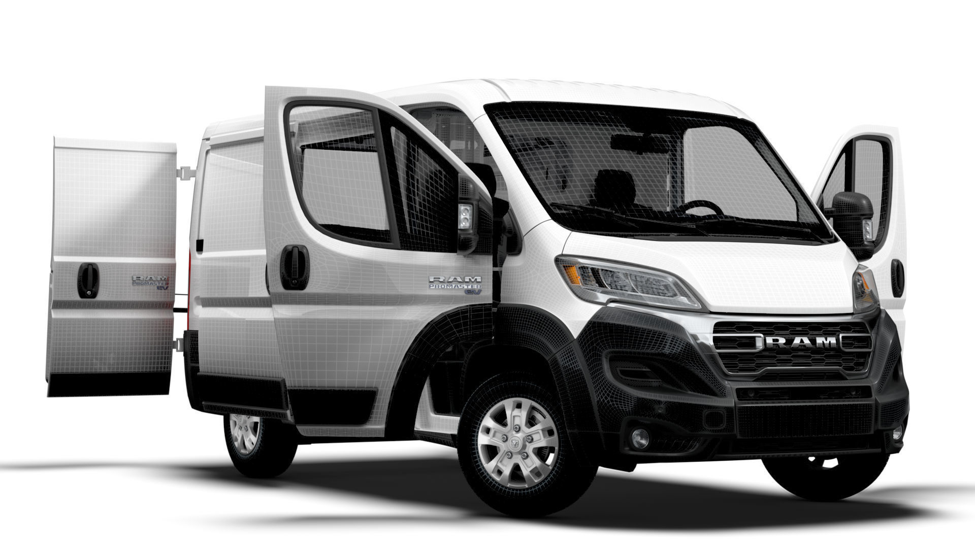 RAM Promaster e Van L1H1 HQ Interior 2025 3D model_13