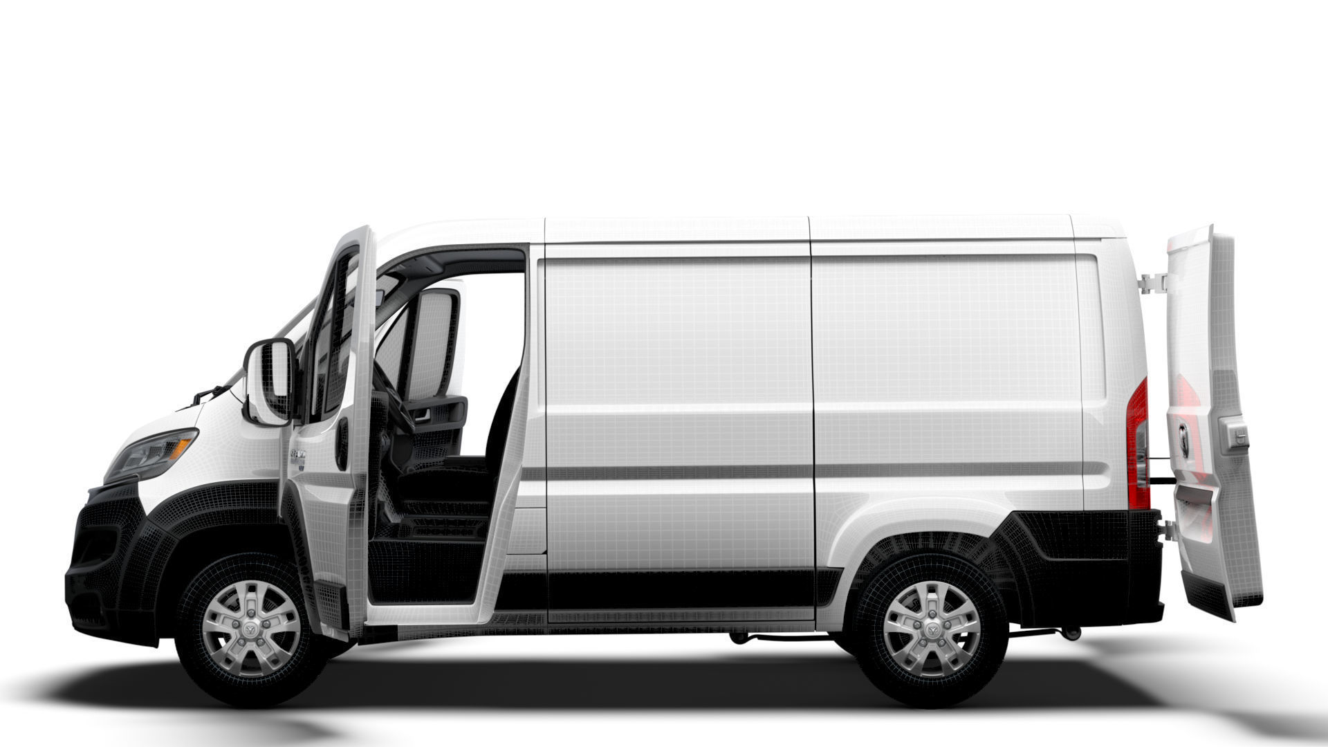 RAM Promaster e Van L1H1 HQ Interior 2025 3D model_17