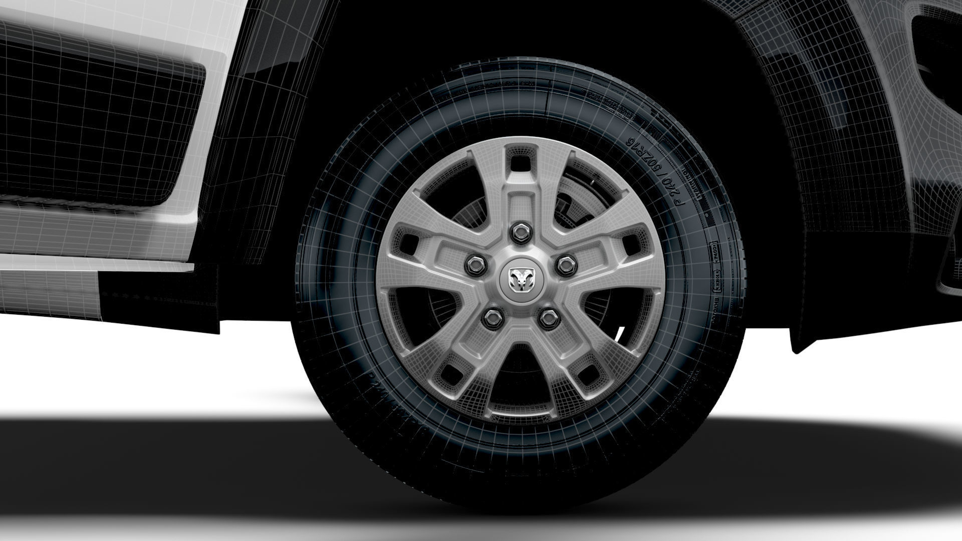 RAM Promaster e Van L1H1 HQ Interior 2025 3D model_22