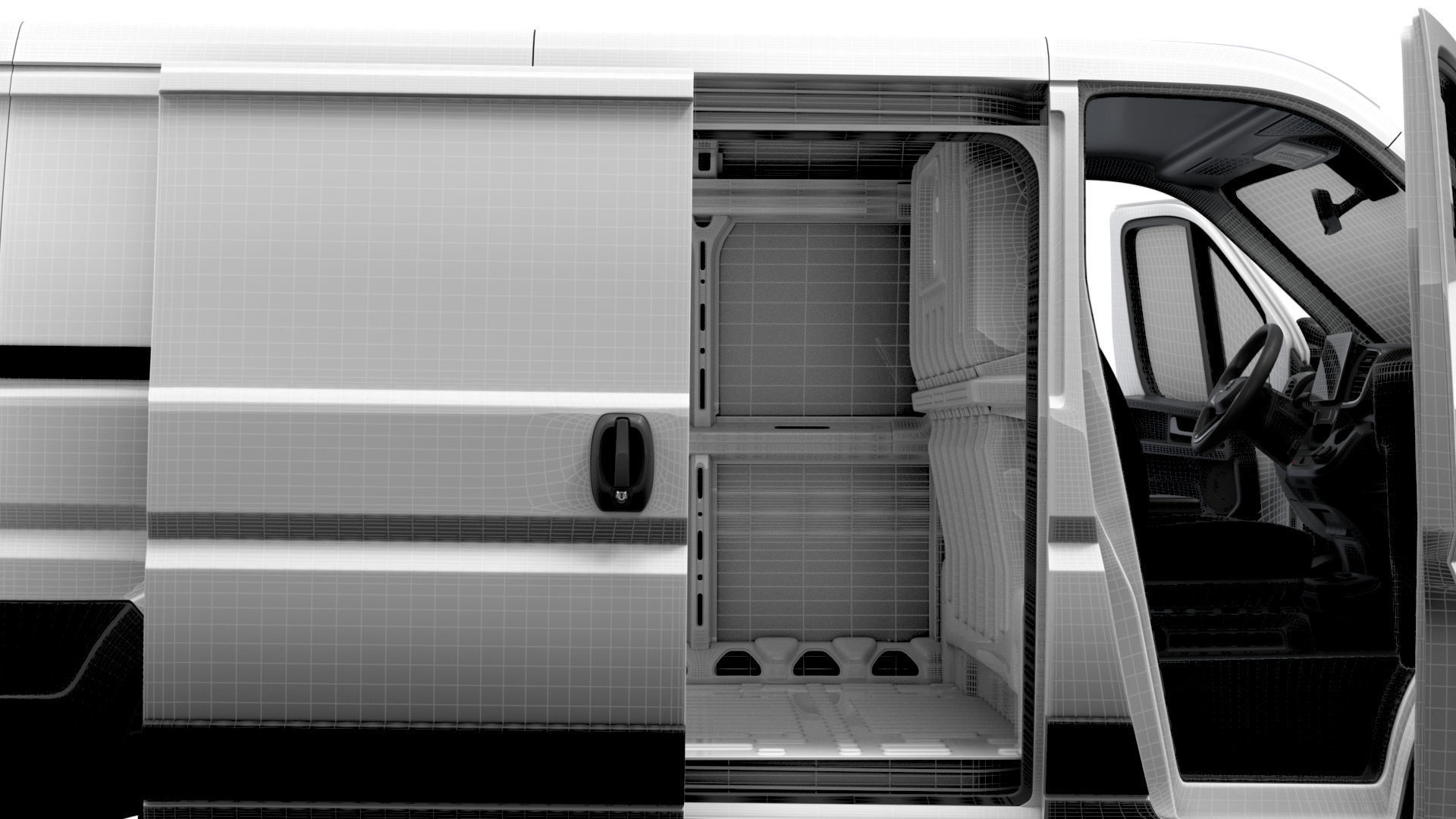 RAM Promaster e Van L1H1 HQ Interior 2025 3D model_14