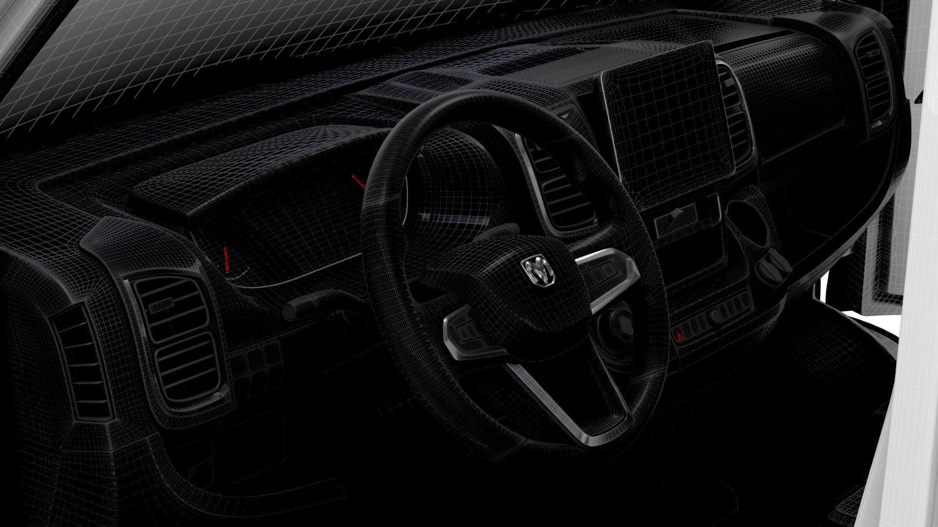 RAM Promaster e Van L1H1 HQ Interior 2025 3D model_15