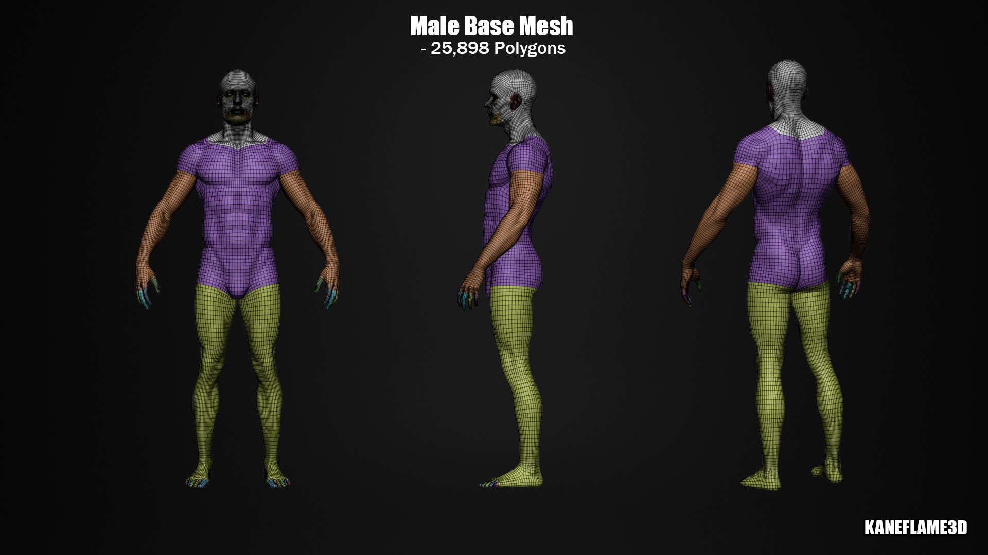 New High Quality Base Meshes For Sculpting 3D model_4