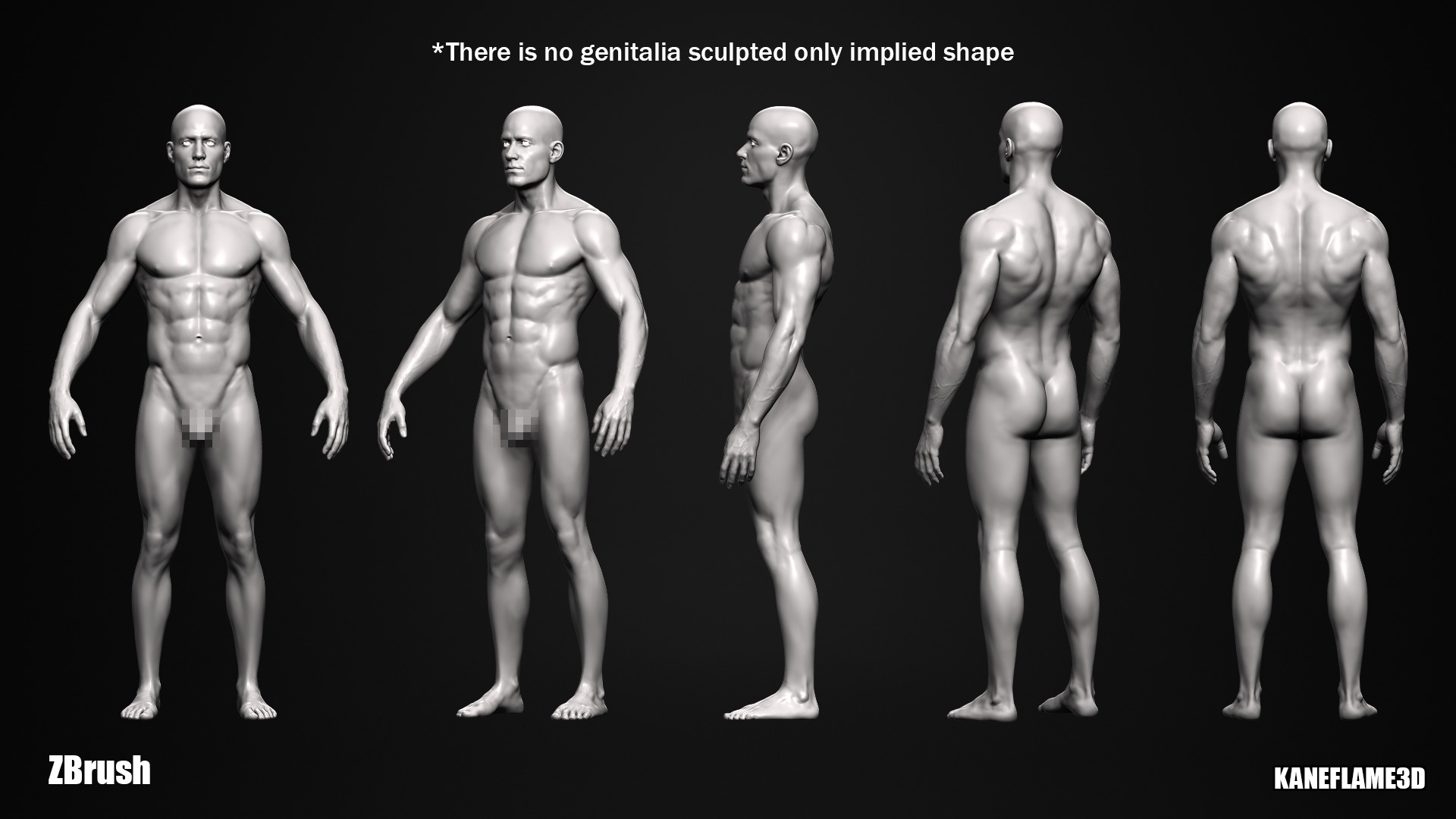 New High Quality Base Meshes For Sculpting 3D model_3