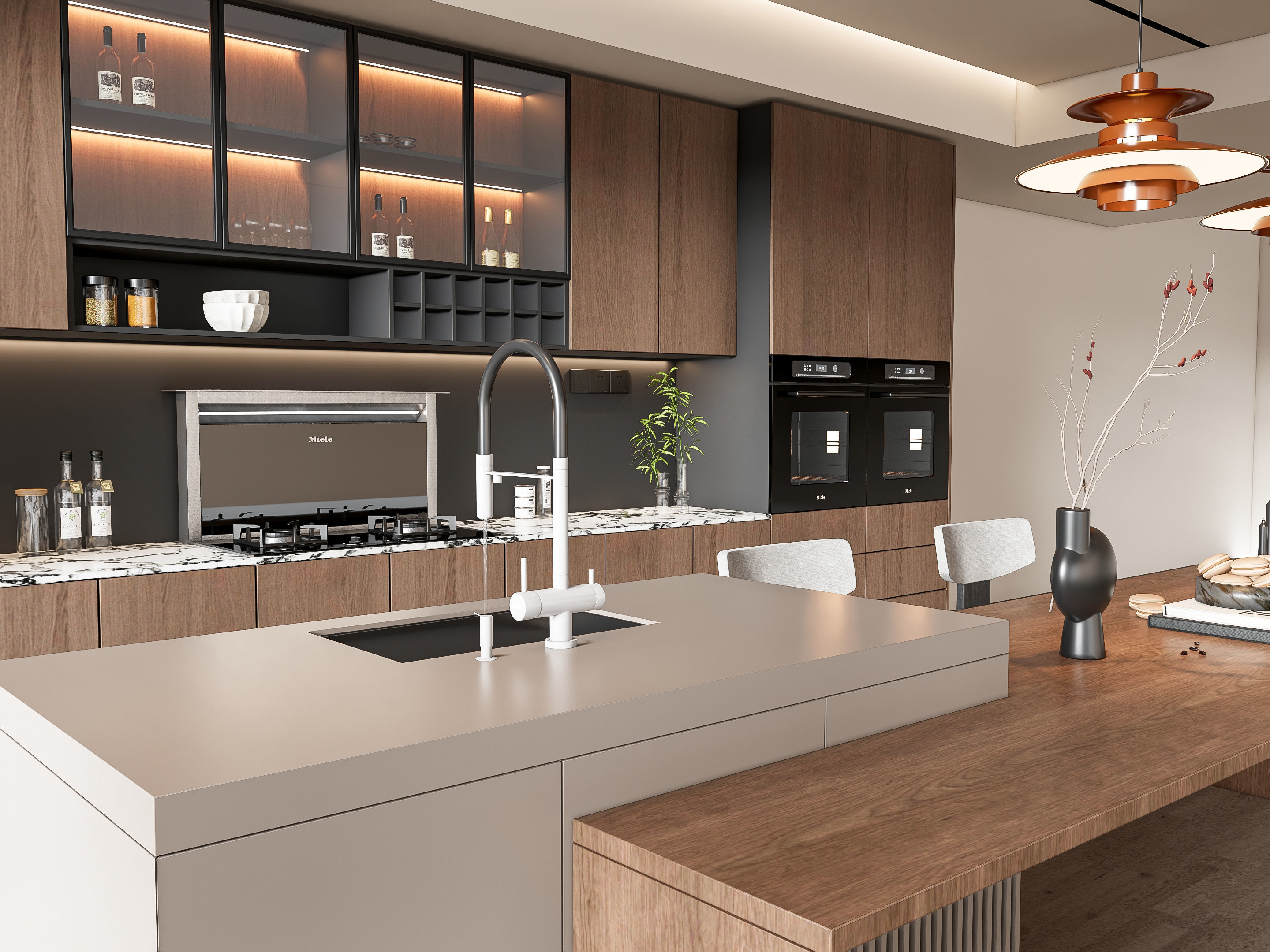 Kitchen Modern interior 79 3D model_6