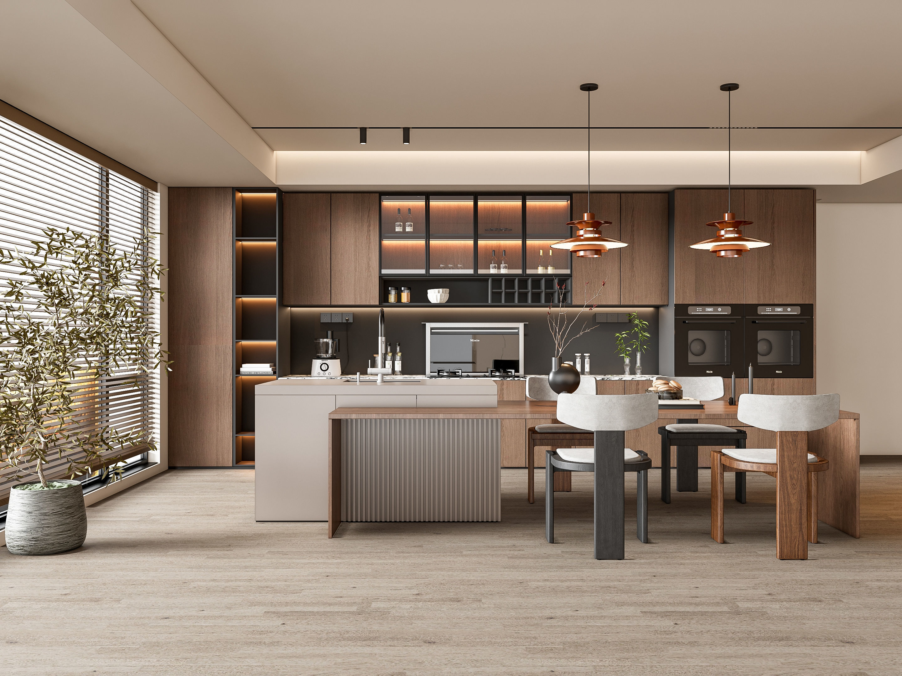 Kitchen Modern interior 79 3D model_1